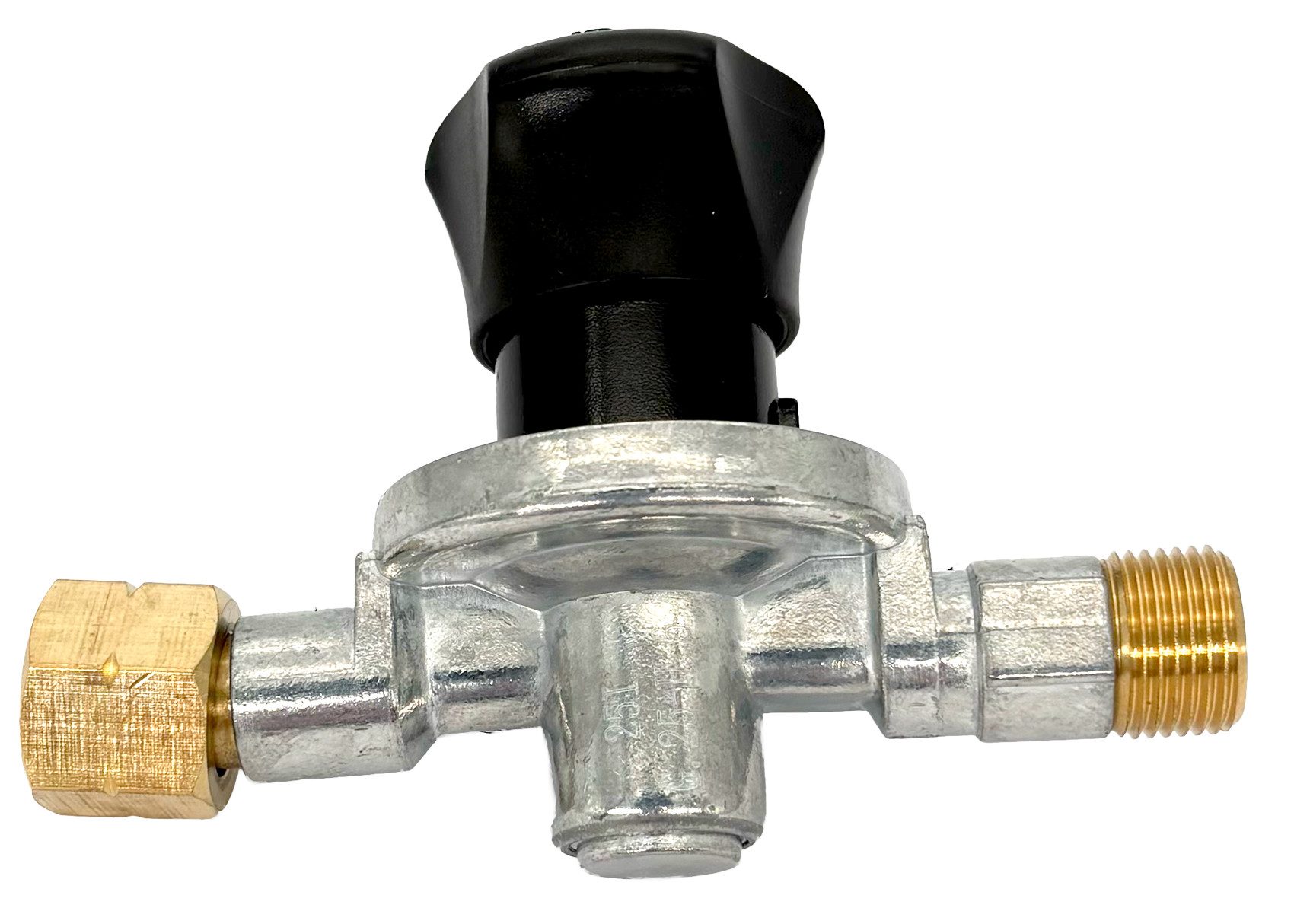 WELDINGER Druckregler Propanregler stufenlos regelbar 0,5-4 bar Ein-/Ausgang 3/8"links, 16 mbar, (1-St), Regler für Handwerkerflasche 0,5-4 bar regelbar
