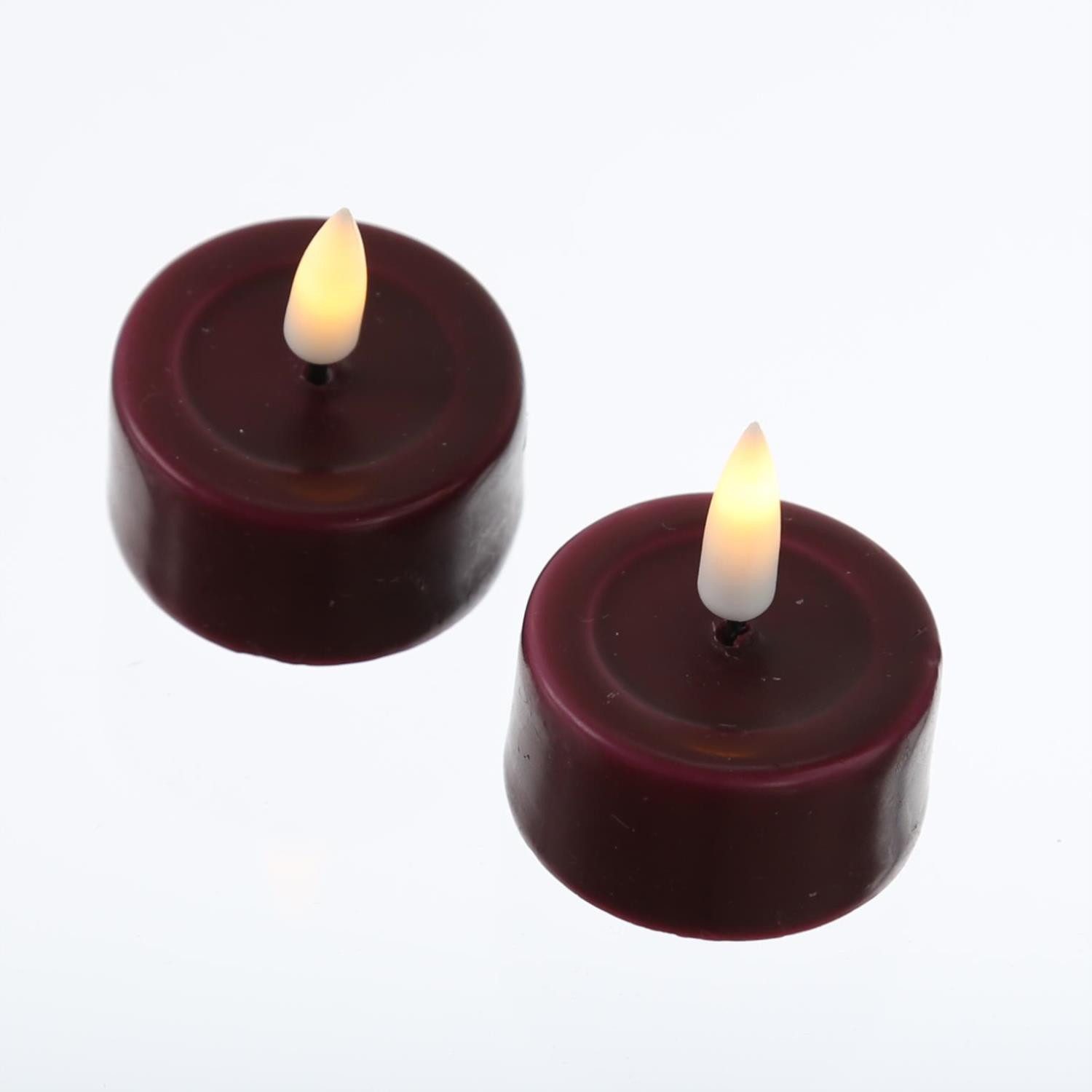 Deluxe Homeart LED-Kerze LED Teelichter Mia flackernd mit Batterien D:4,1cm günstig online kaufen