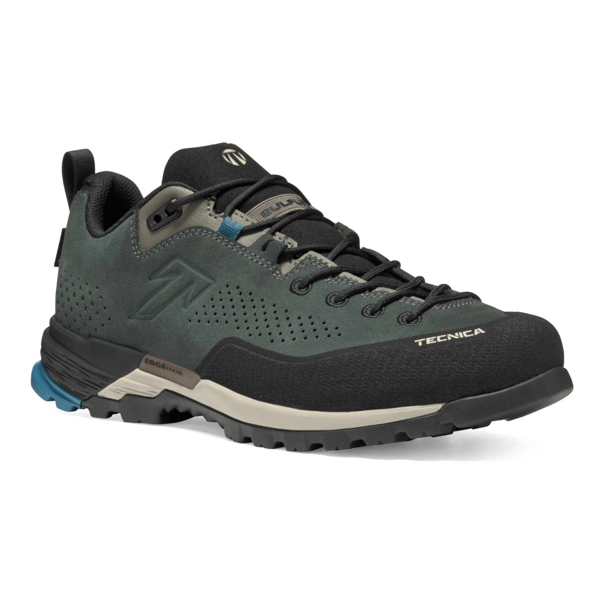 TECNICA Sulfur GTX MS (Zustieg, Veloursleder, wasserdicht) 2025 grau/blau Wanderschuh