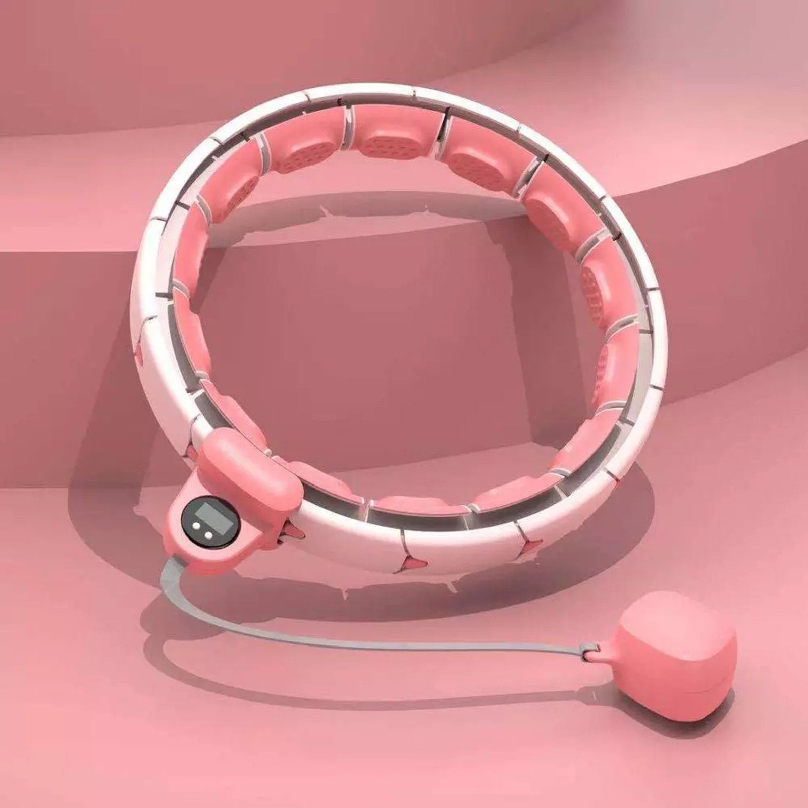 Intelligenter Fitnessring pink Erwachsene, Blusmart Der Für 2-in-1-Bauch-Fitness Hula-Hoop-Reifen