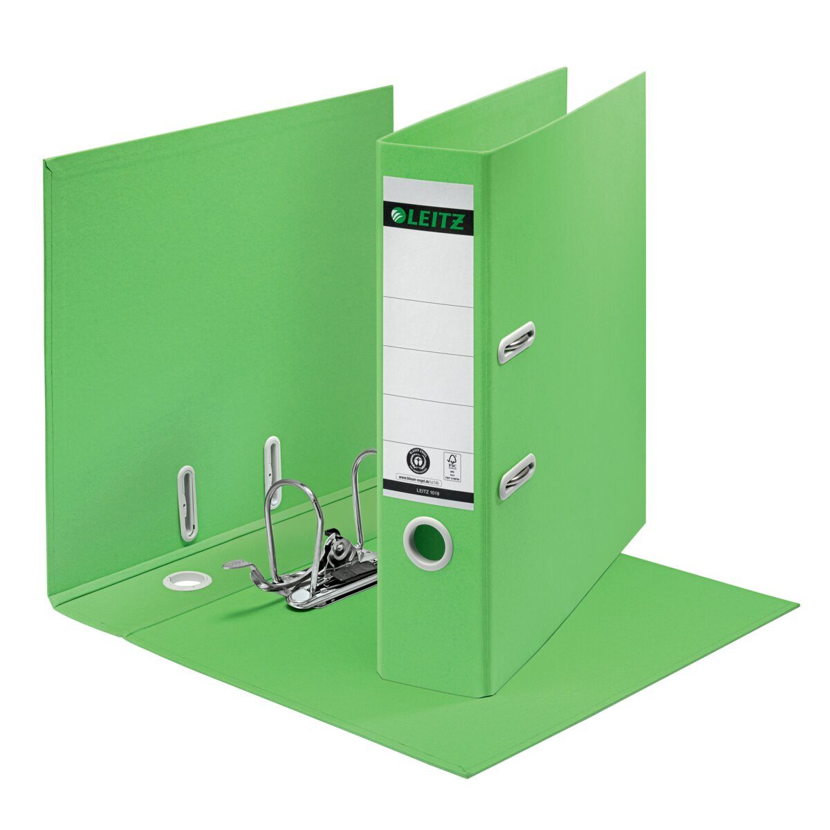 LEITZ Aktenordner Ordner Recycle 180 Grad A4 breit 80mm grün Packung mit 10 Stück