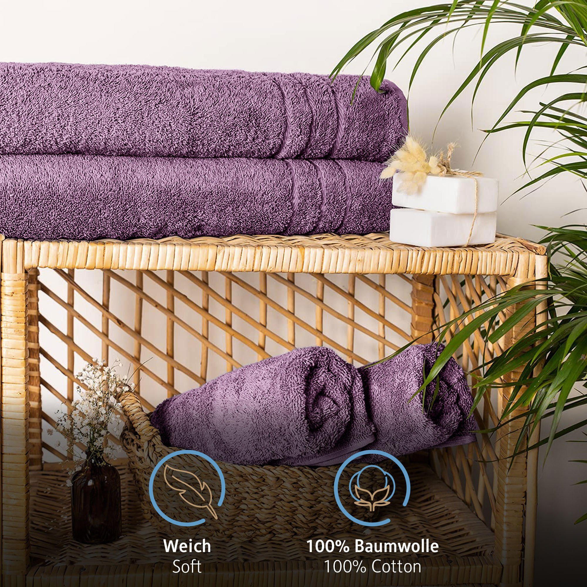 Komfortec Saunatuch 80x200 cm Saunatücher Set günstig online kaufen