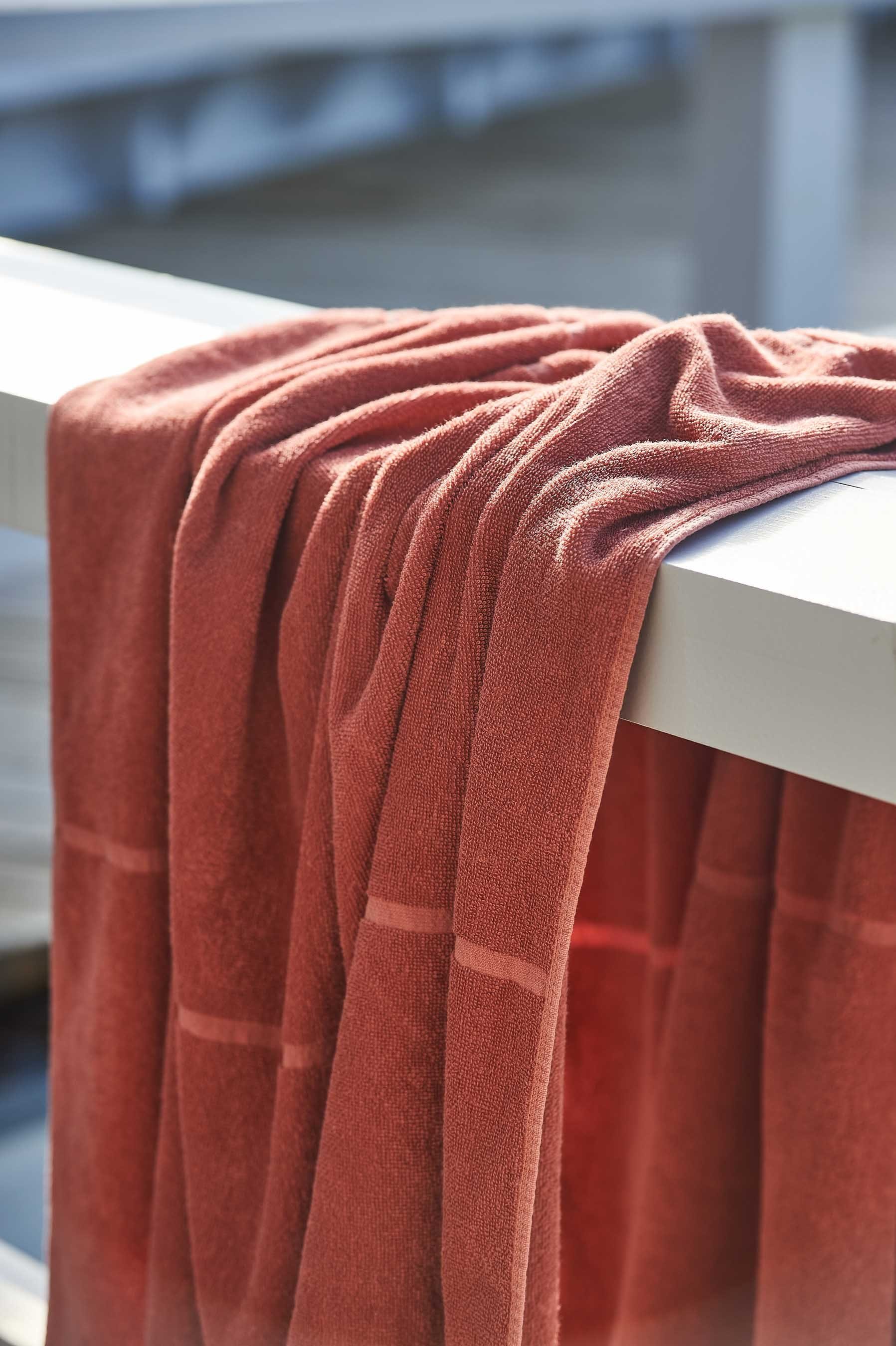 Bio-Baumwolle Tilda, lavie rostrot 100% Handtücher Handtücher aus