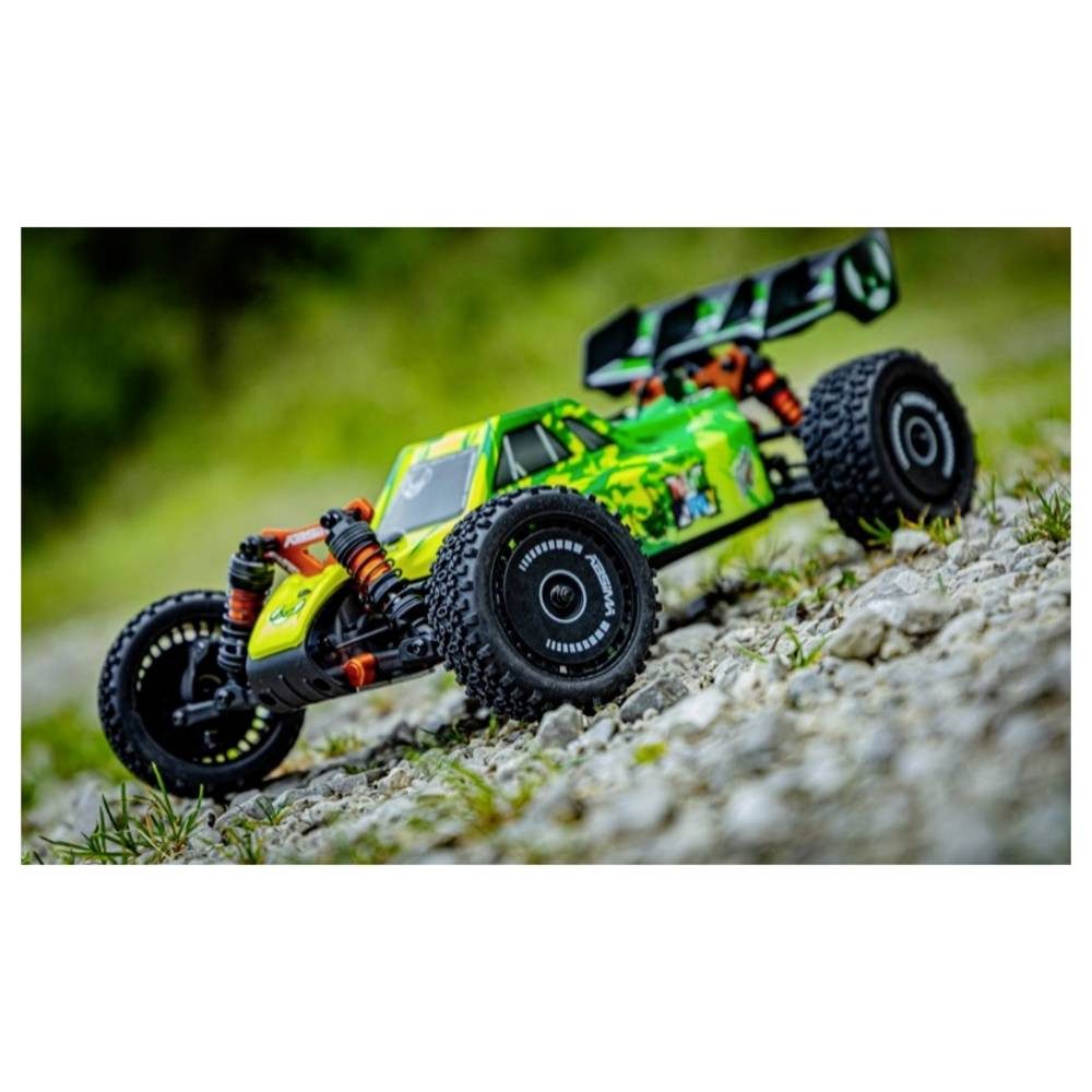 Absima RC-Auto 1:12 EP Buggy Neon Furry 4WD BL RTR Green Brushless 1:12 RC Modellauto, Inkl. Akku und Ladegerät