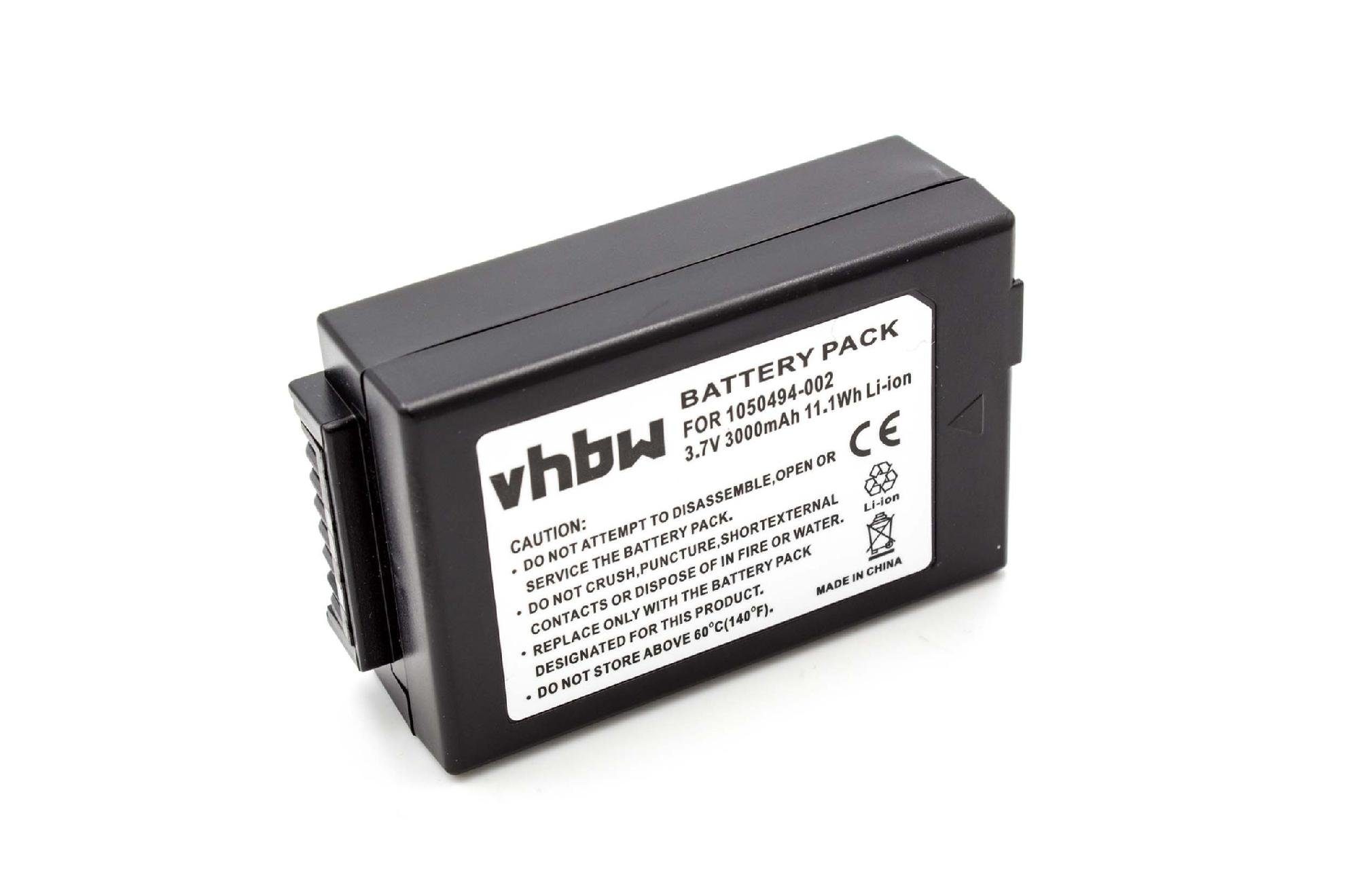 WA3020 2000 für mAh Barcode (2000mAh, 3,7V, Baugleiche Psion Industrie Akku vhbw Business Li-Ion) Originalteilebezeichnung & Funk Ersatz & für Scanner