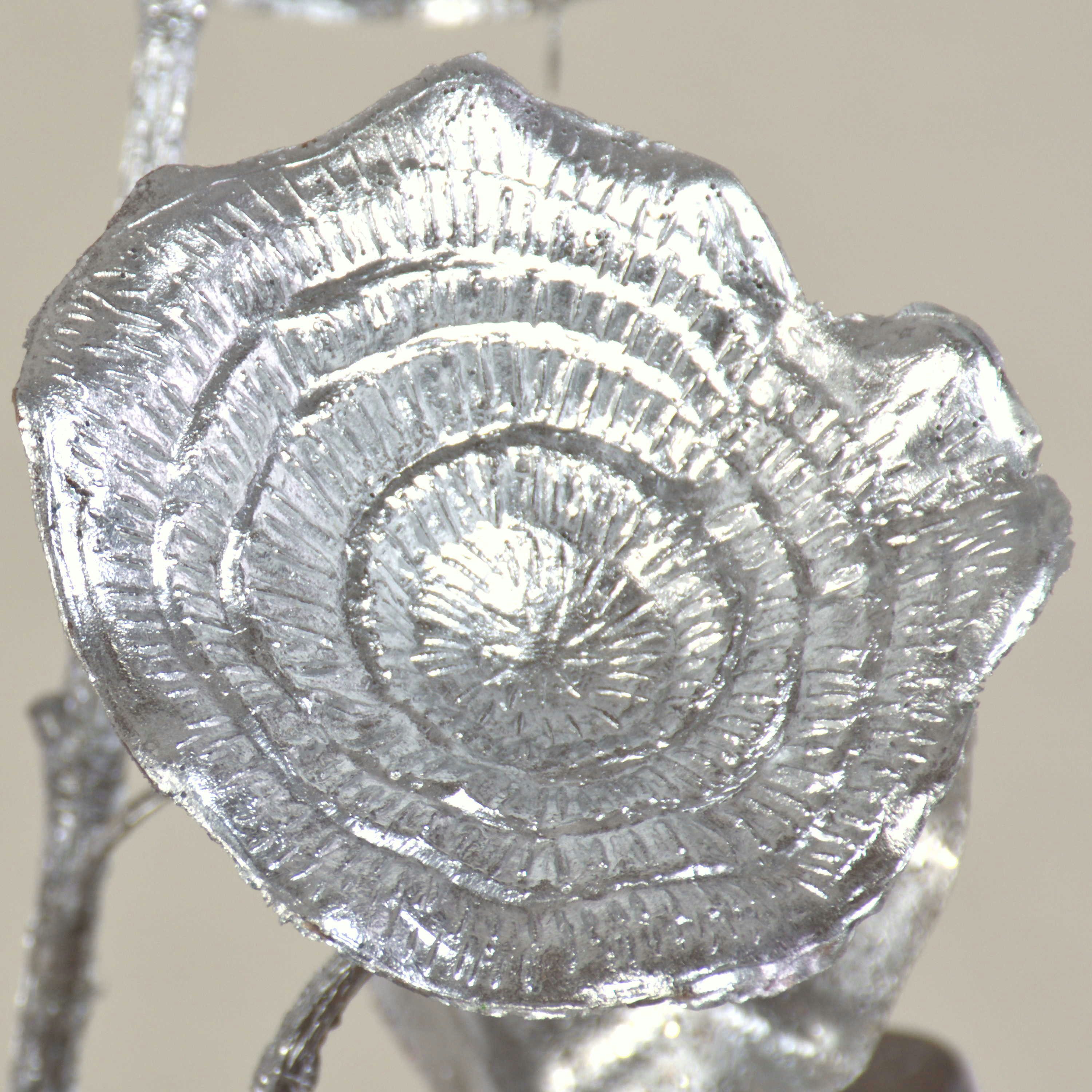 Kunstzweig Kunst Ginkgozweig ARWID mit Glitzer, Silber, 105cm Ginkgo, artplants, Höhe 105.0 cm