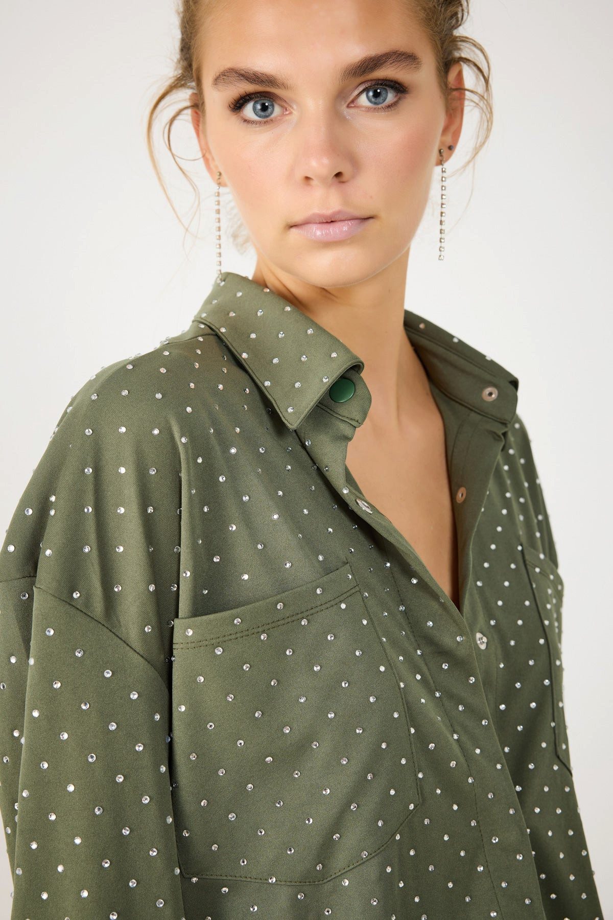 No Matter What Businesshemd Glänzendes Steinhemd günstig online kaufen