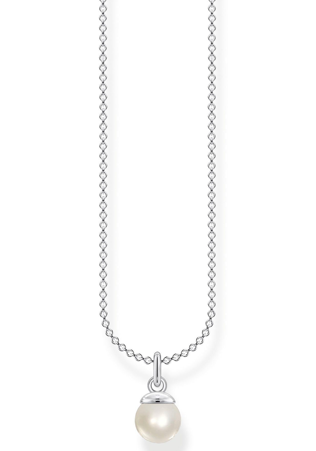 THOMAS SABO Kette mit Anhänger Perle, KE2076-082-14-L45V, mit Süßwasserzuchtperle