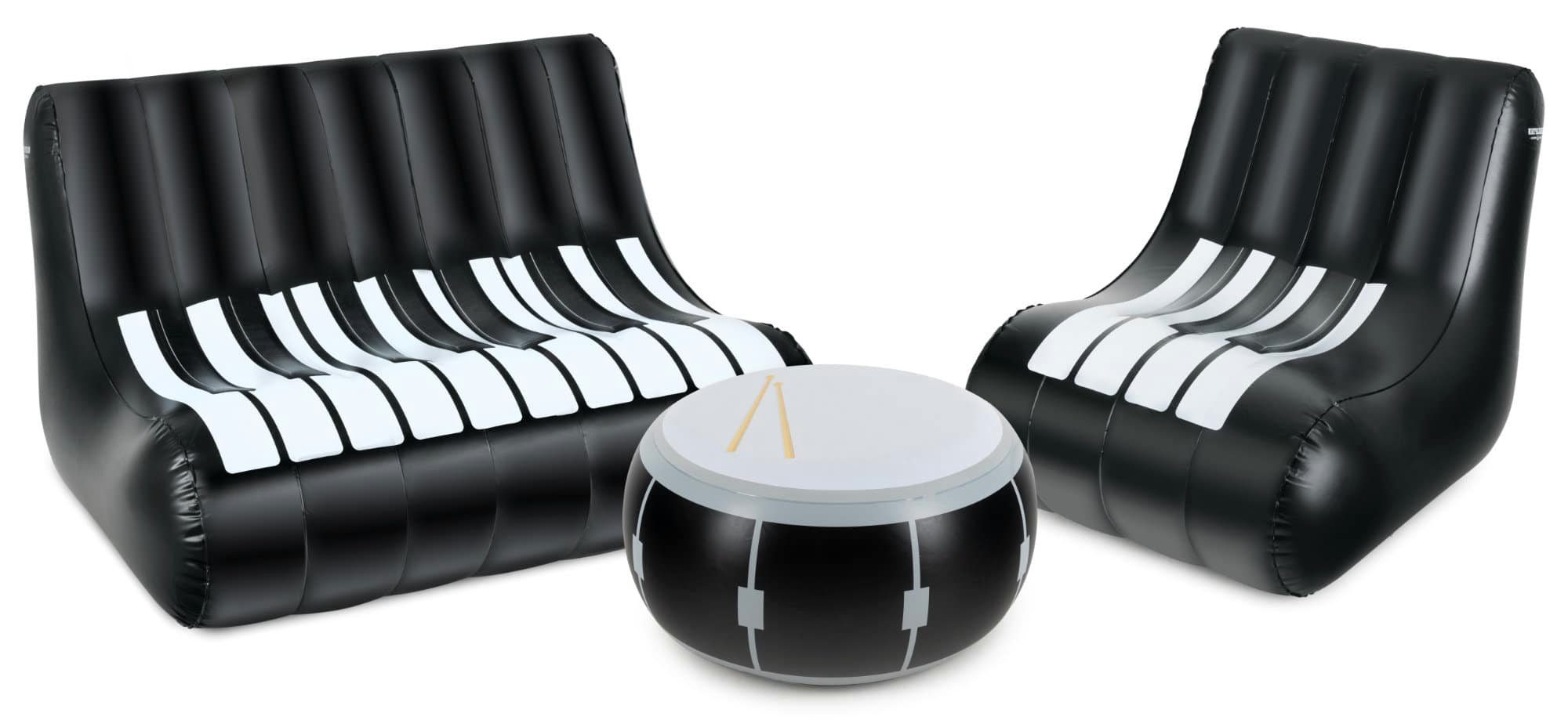Luftsofa einem Stagecaptain Sofa aus Aufblasbares einem Sessel Tisch, einem Loungemöbel-Set, und Bestehend