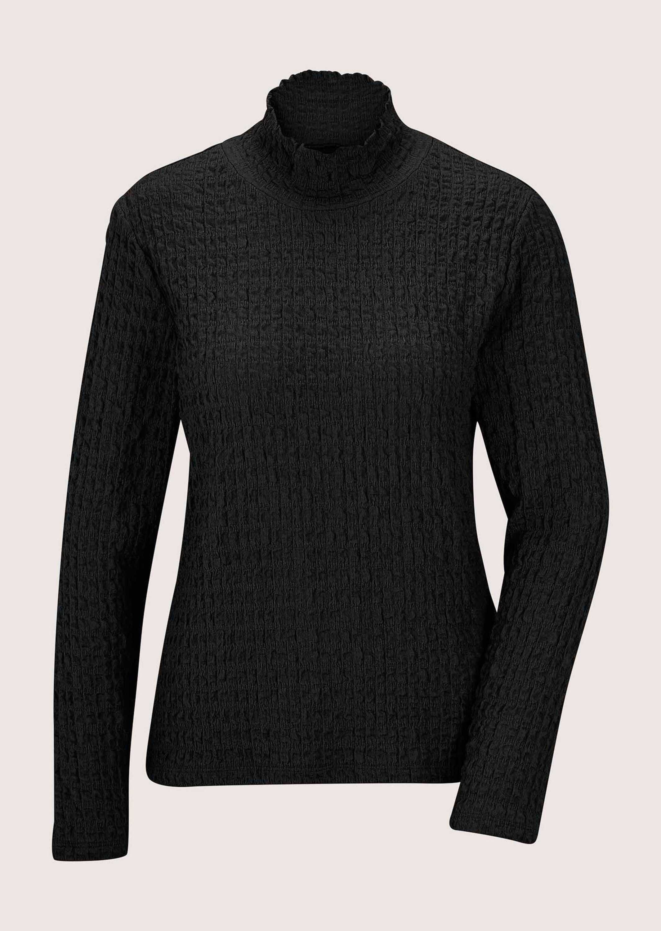 MADELEINE Langarmshirt Elegantes Oberteil mit Stehkragen Feinstrukturierter Jersey, langärmelig, modern – Bild 5 von 5