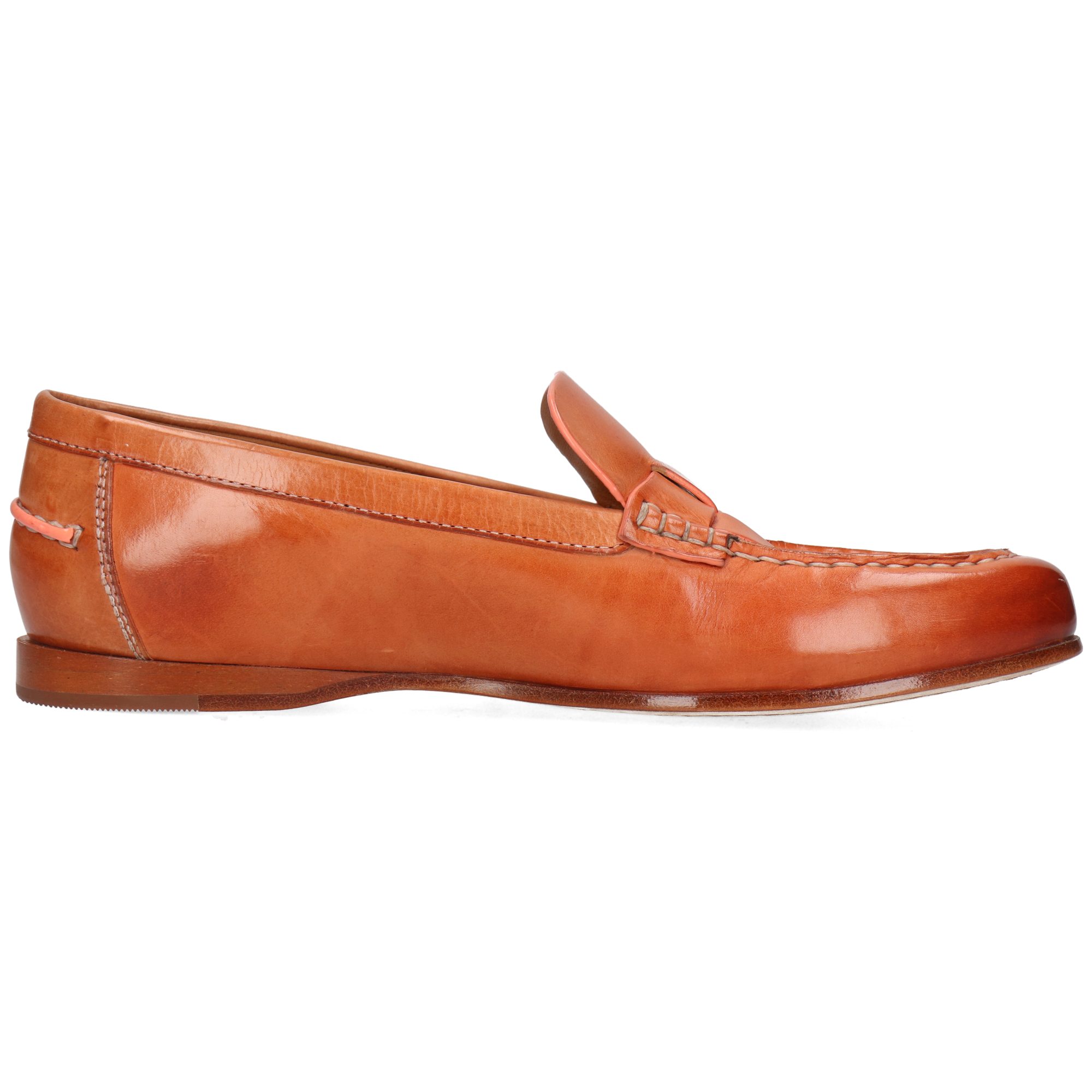 Melvin & Hamilton Julietta 4 Leder-Geflochtene Schuhe für Damen Loafer Flache Absätze, Echtes Leder, Vegetabile Gerbung