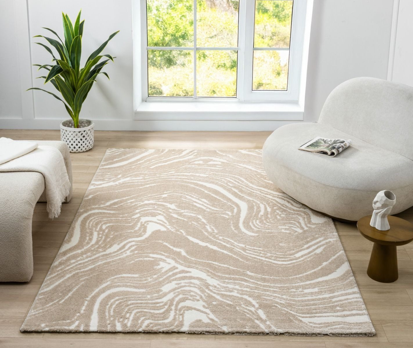 alesvelt Teppich Nova rechteckig Naturmuster 13 mm Höhe 160 x 230 cm 200x290 cm