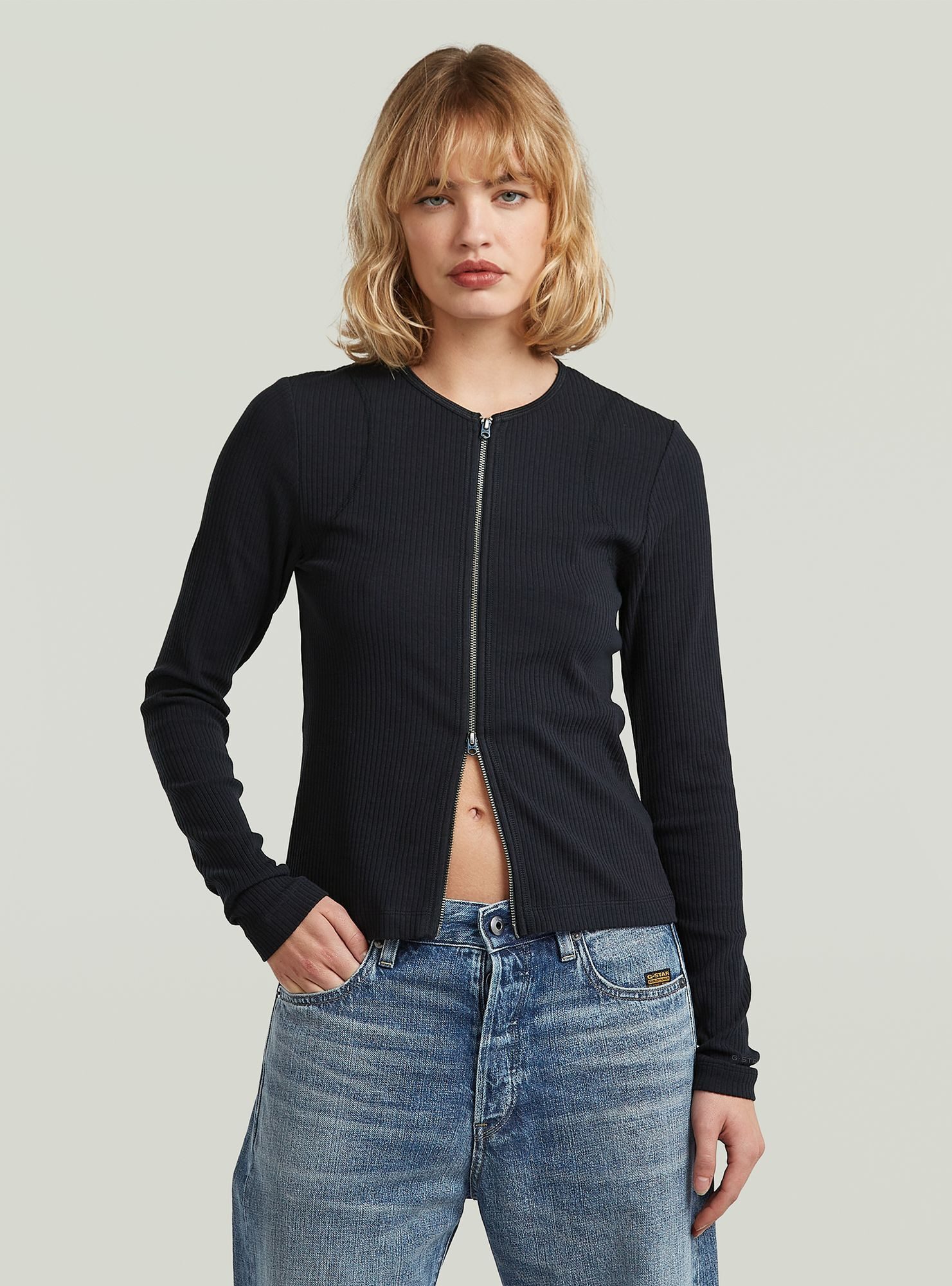 G-STAR T-Shirt 2 Way Slim Rib T-Shirt günstig online kaufen