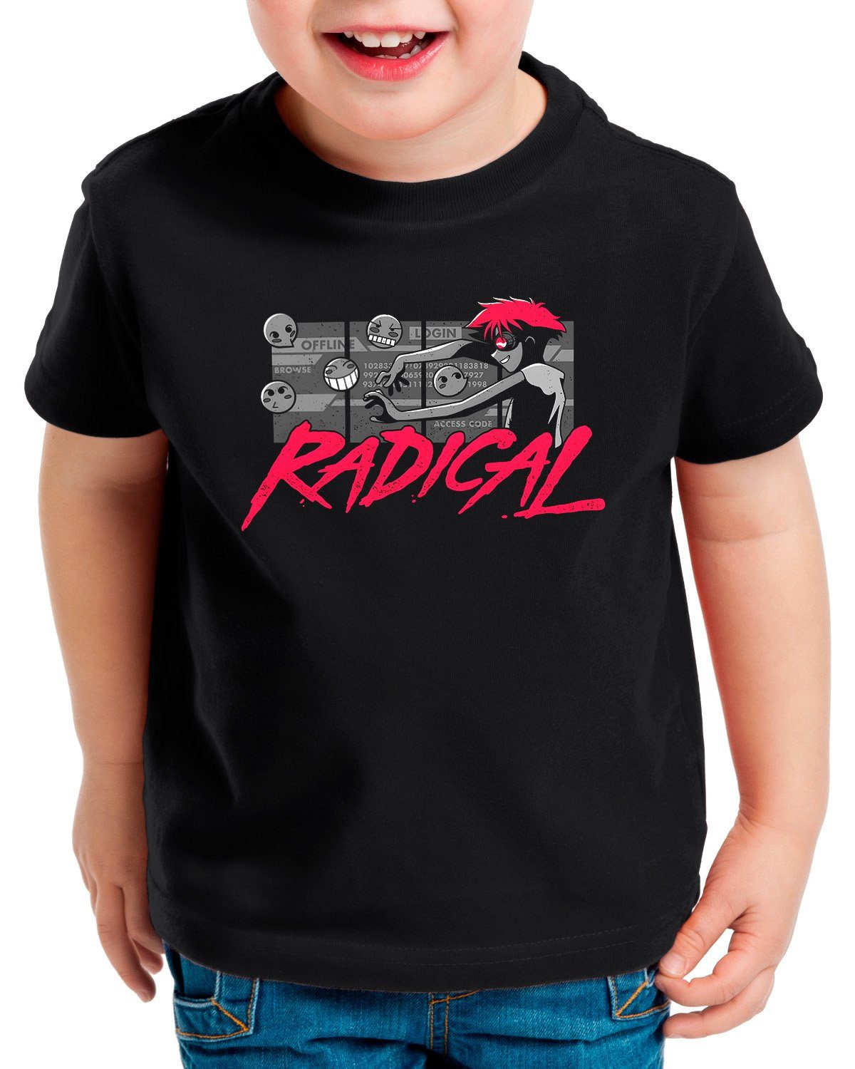 style3 Print-Shirt Kinder T-Shirt Radical Ed anime manga swordfish cowboy bebop