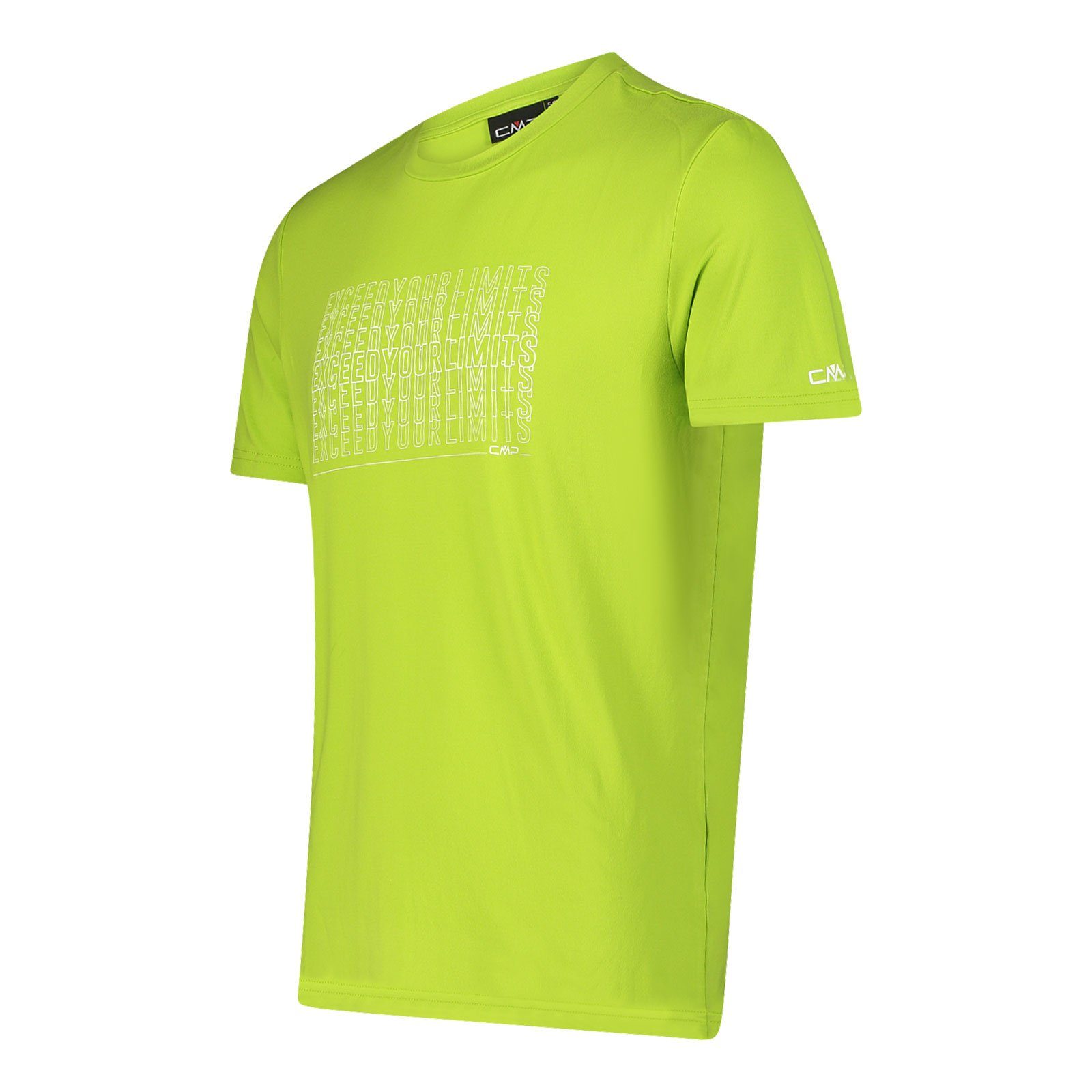 UV-Schutz limegreen CMP mit Man bianco / E413 T-Shirt Funktionsshirt