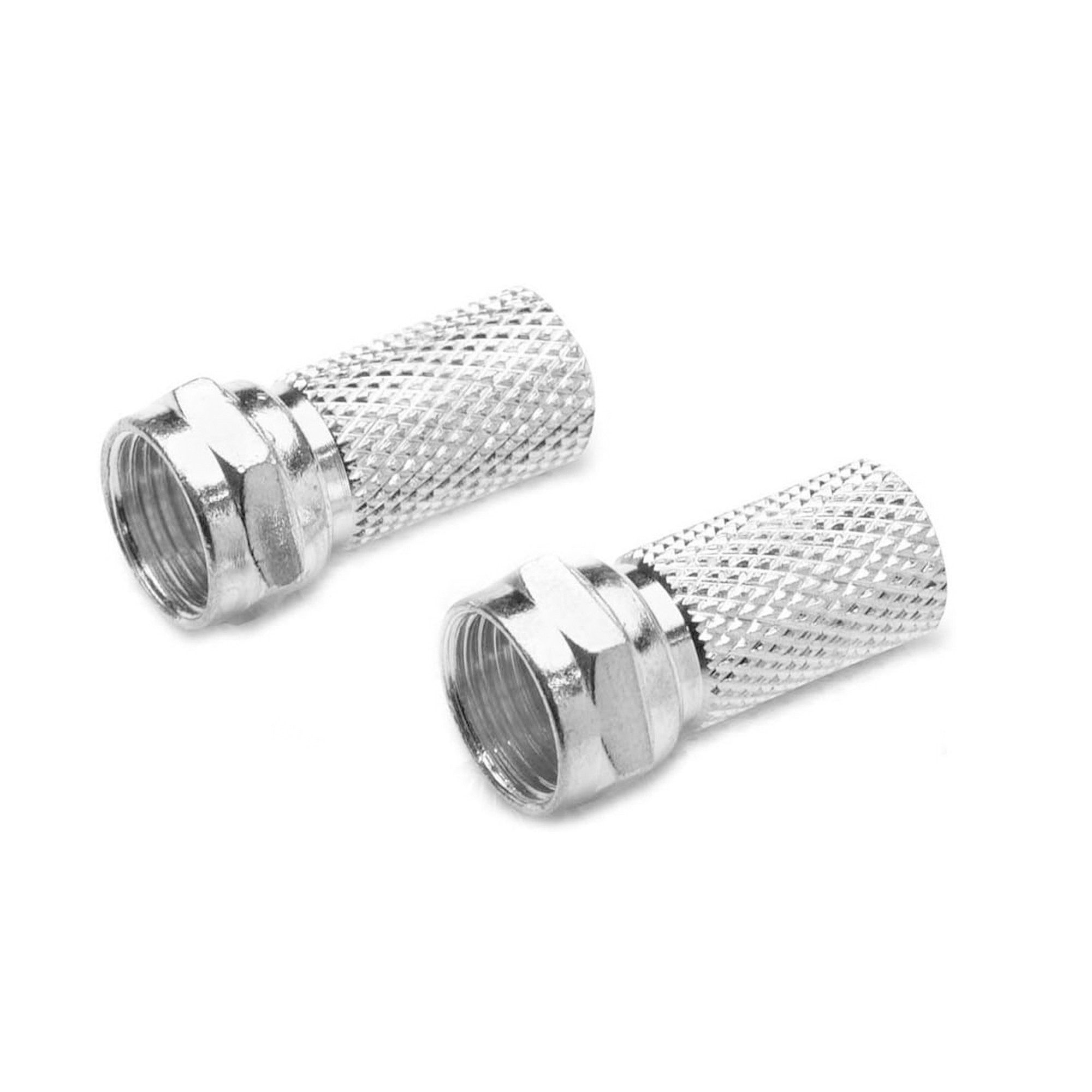 100x F-Stecker 7mm für Koaxialkabel - Für hohe Frequenzen bis 2 Ghz SAT-Kabel