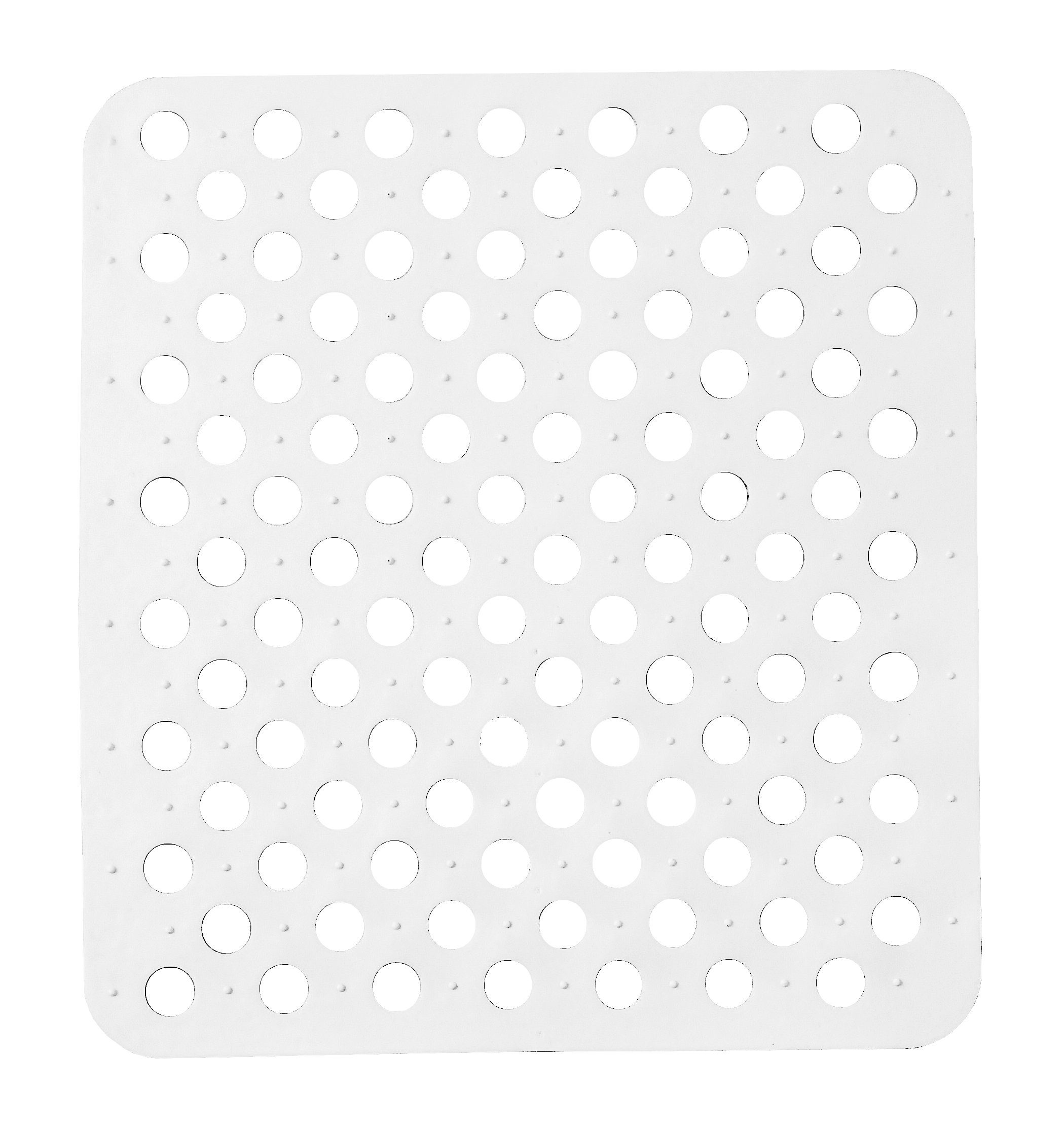 KINVARA Abtropfmatte SPÜLBECKEN EINLAGE 31x28cm eckig Spülbeckenmatte Spülmatte 55 (Weiss), Spülbeckeneinlage Abtropfmatte Matte