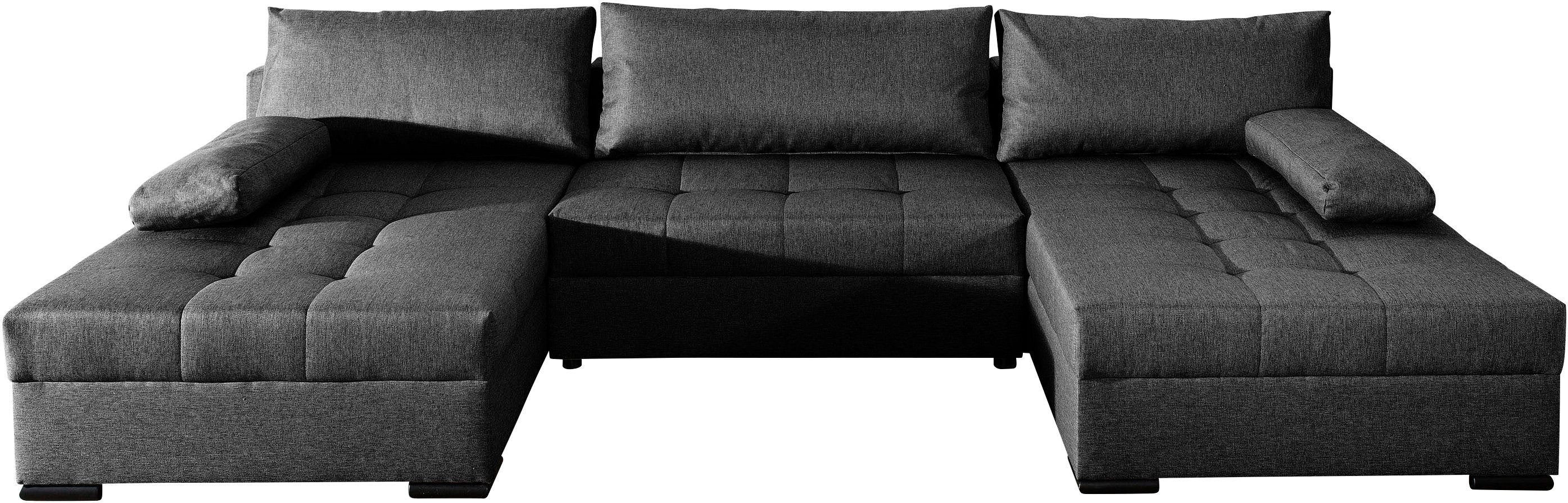 COLLECTION AB Wohnlandschaft "Josy, Breite 307 cm", 2 extra breiten Ottoman günstig online kaufen