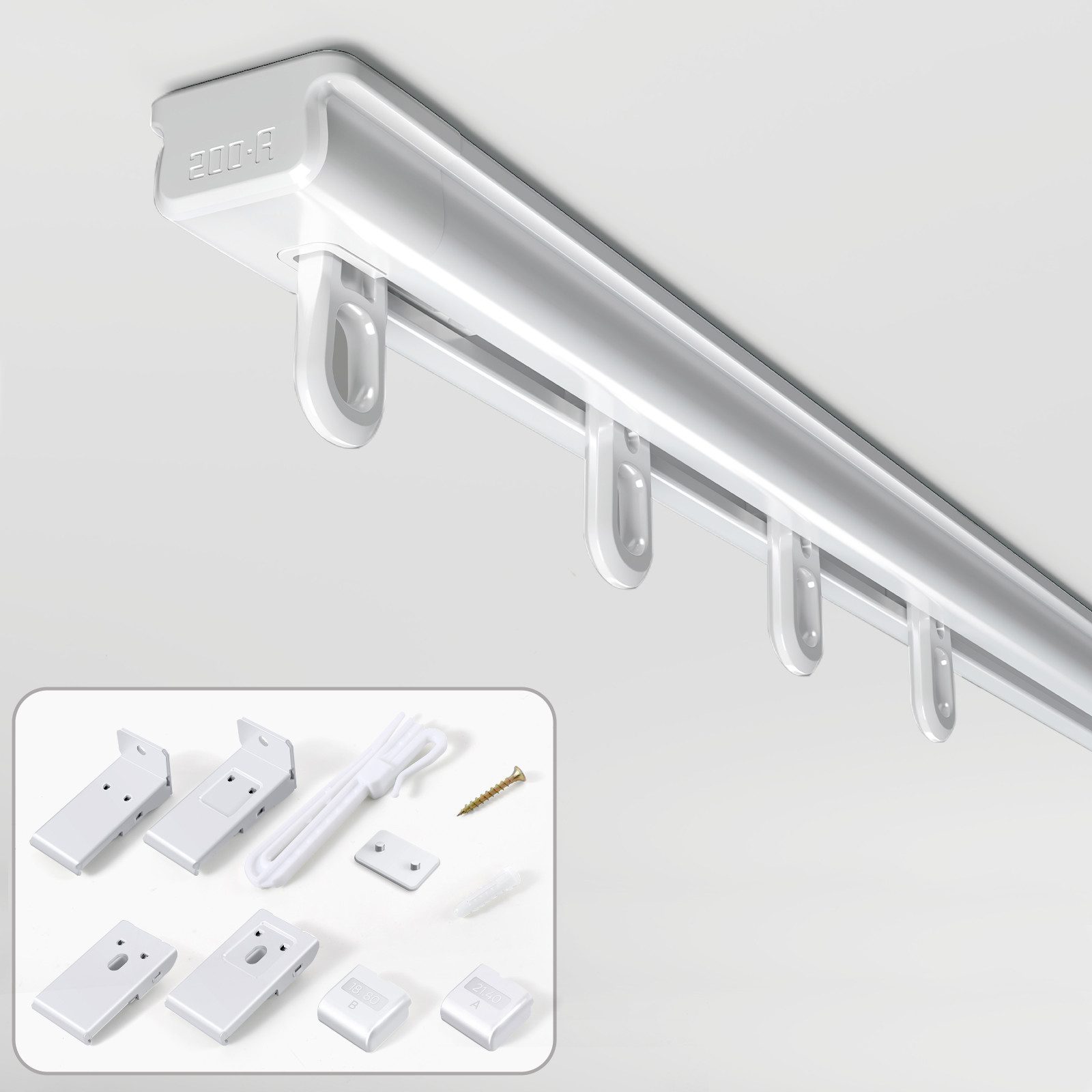 Sekey Gardinenstange Gardinenschiene Ausziehbar Alu-Vorhangschiene Maßgesch günstig online kaufen