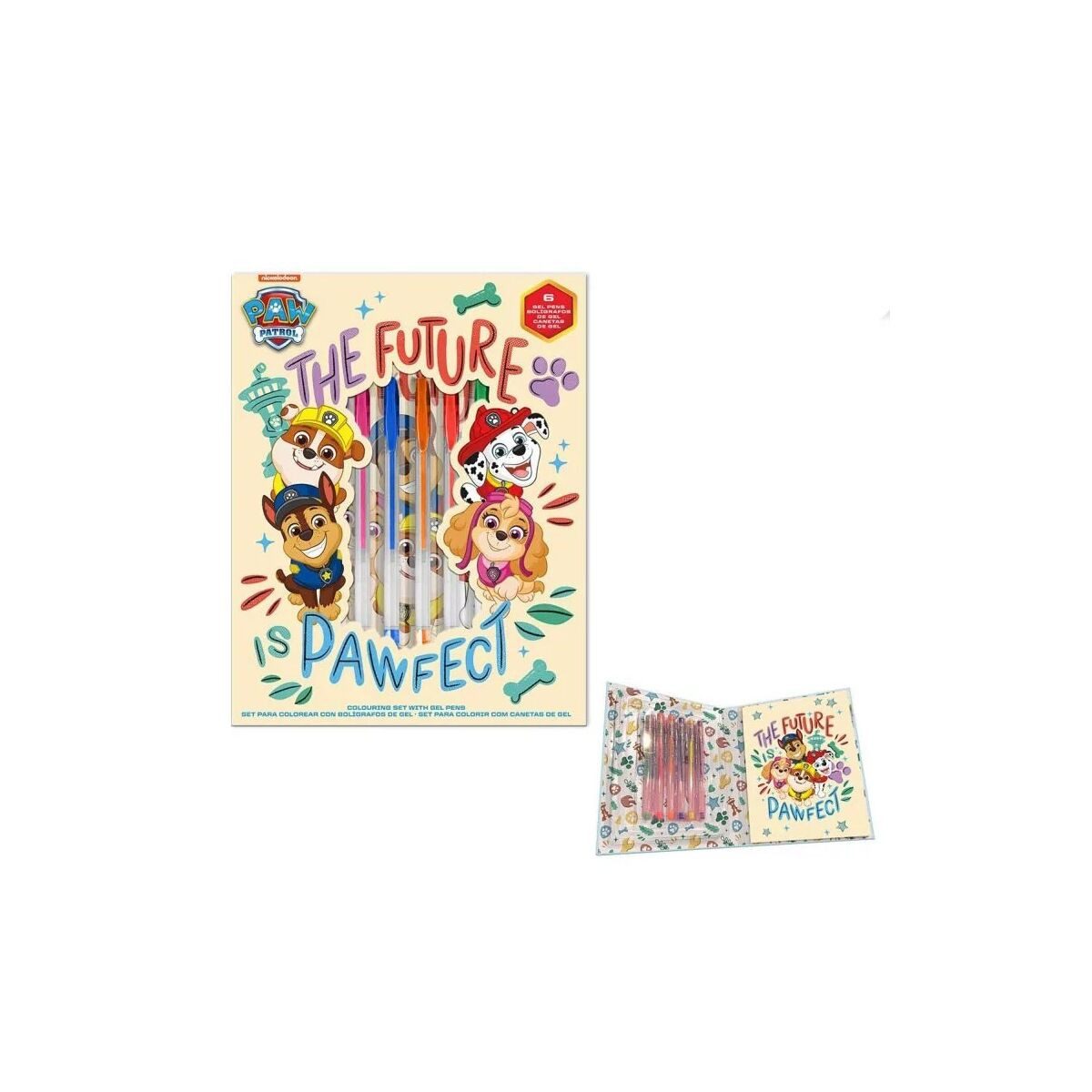 PAW PATROL Kreativset Paw Patrol Future Leader Notizbuch + Gelschreiberset