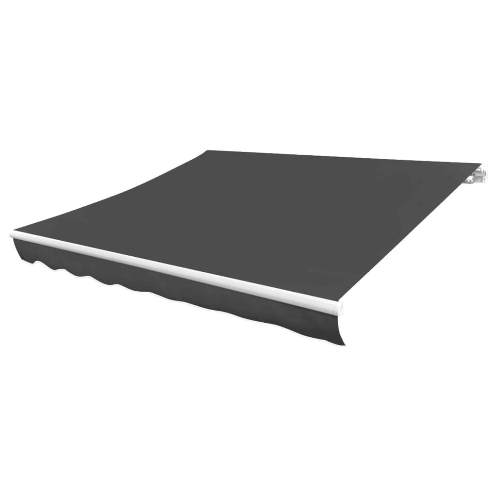 vidaXL Markise Markisenbespannung Canvas Anthrazit 400x300 cm