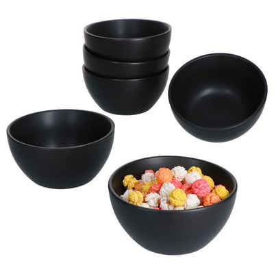 MamboCat Dipschale 6x London Lampart Nero Kattegat Snack- & Dip-Schälchen 150ml Ø10cm, Steingut