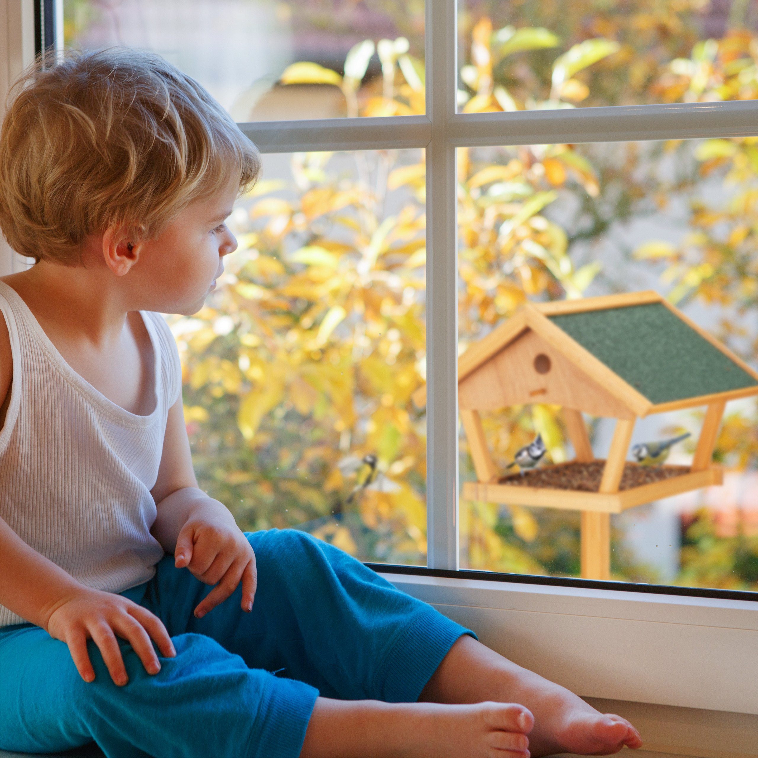 relaxdays Vogelhaus XXL Vogelfutterhaus mit Ständer