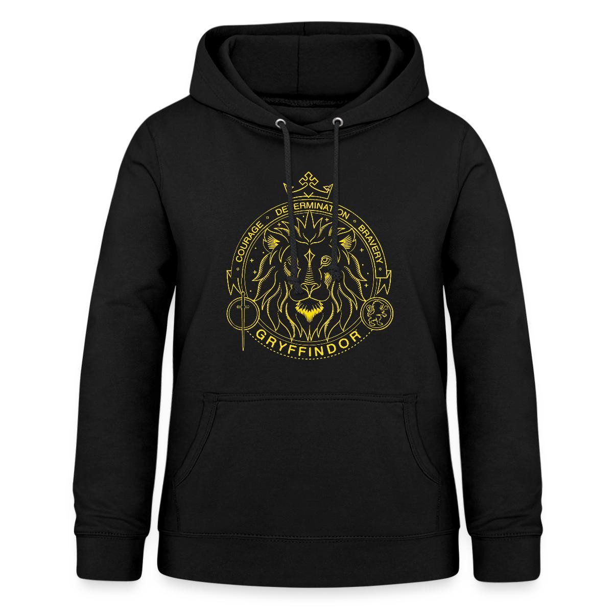 Spreadshirt Hoodie Harry Potter Gryffindor Wappen Löwe Damen Hoodie (1-tlg)