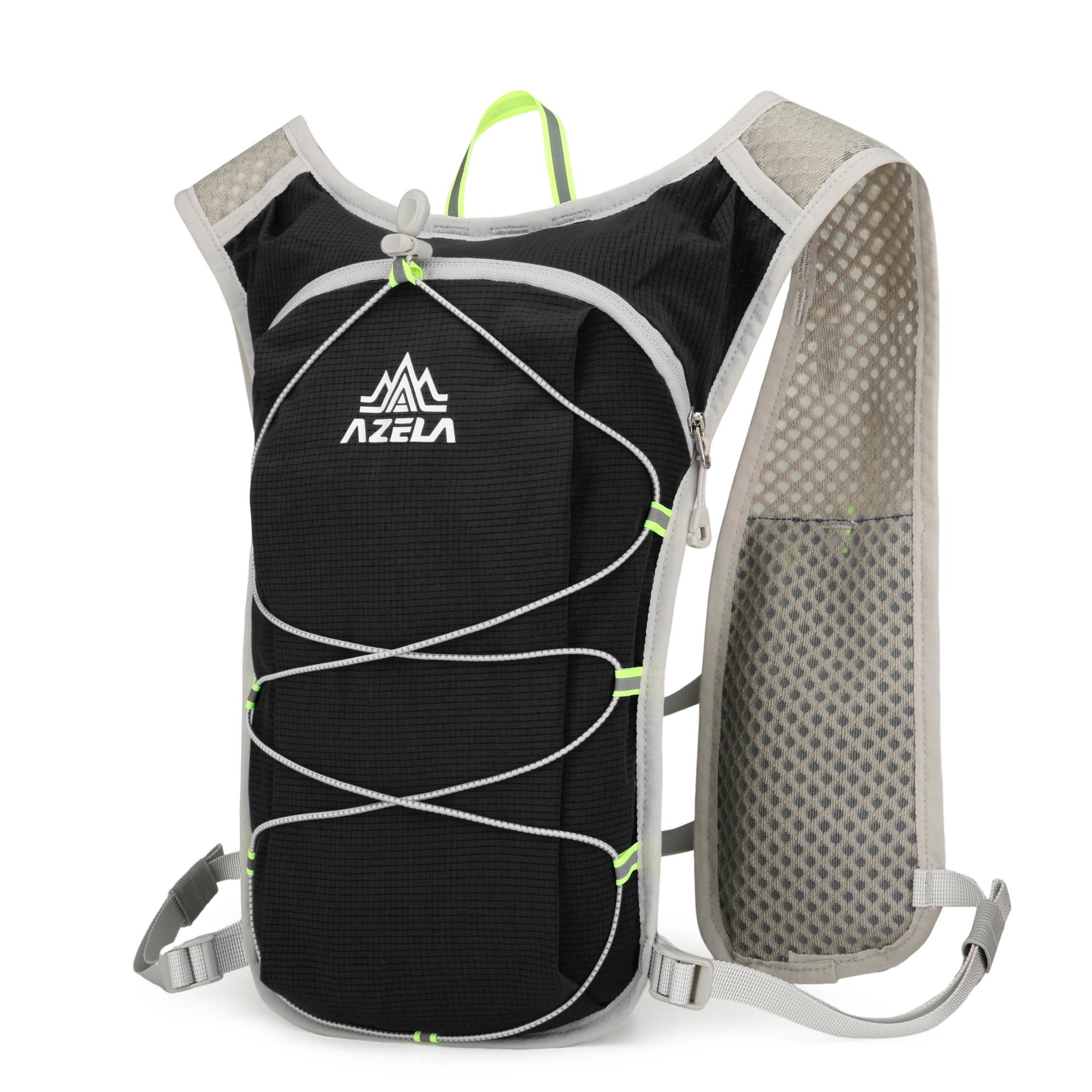 Maity Trinkrucksack 5L Laufweste Ultraleicht Wasserdicht Atmungsaktiv mit Reflektoren, Reflektierendes Design und ultraleicht