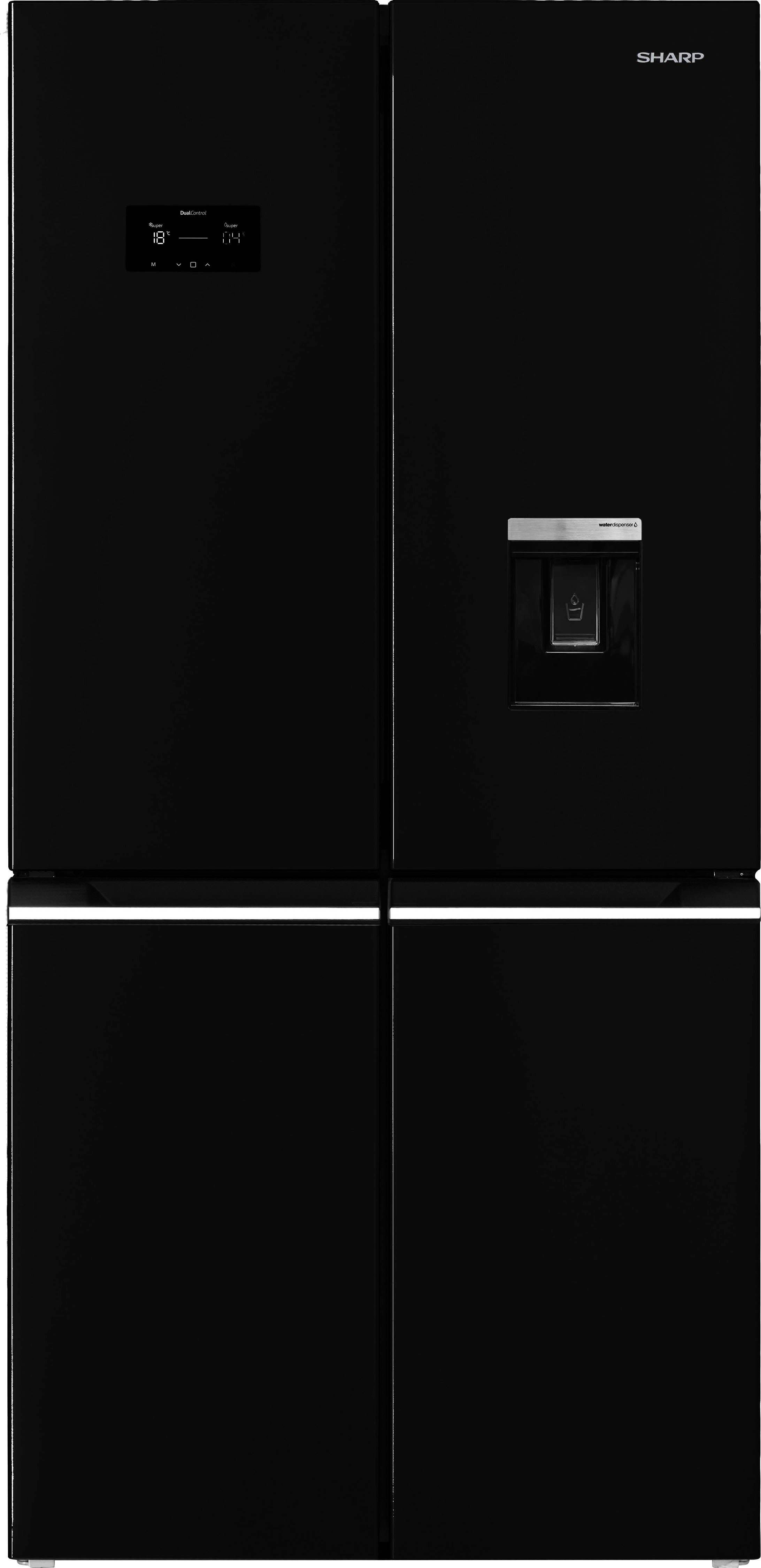 Sharp Multi Door SJ-NFA35IHDBD-EU, 179 cm hoch, 84 cm breit schwarz
