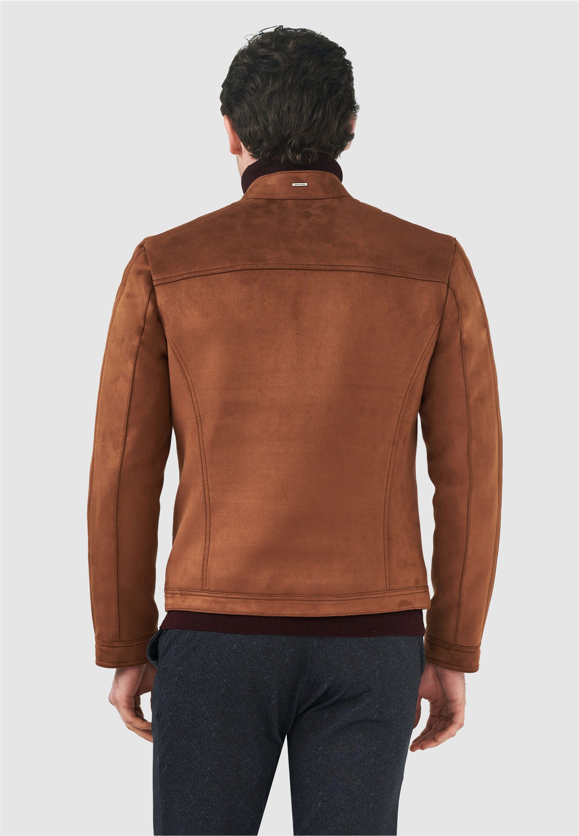 Pierre Cardin Outdoorjacke im angesagten Biker-Stil