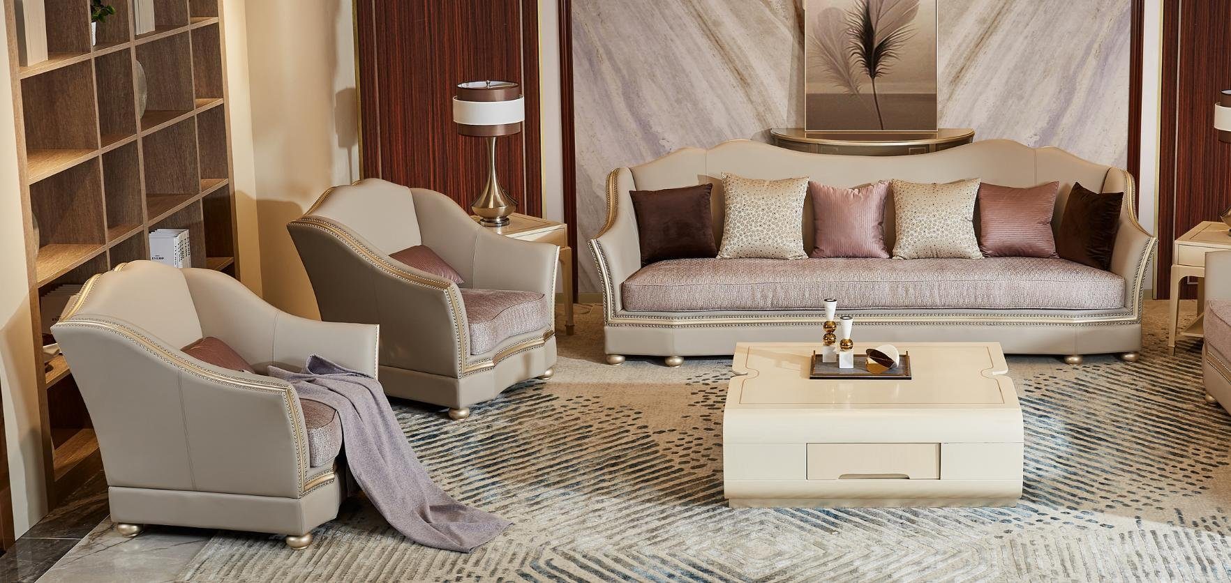 JVmoebel in Luxus Design Europe Made Sofa Sofagarnitur, Sitzpolster Möbel Wohnzimmer