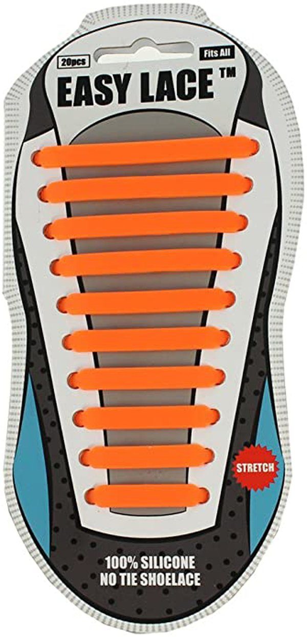 Easy Lace Schnürsenkel Schnürsenkel aus Silicon Orange | Schnürsenkel