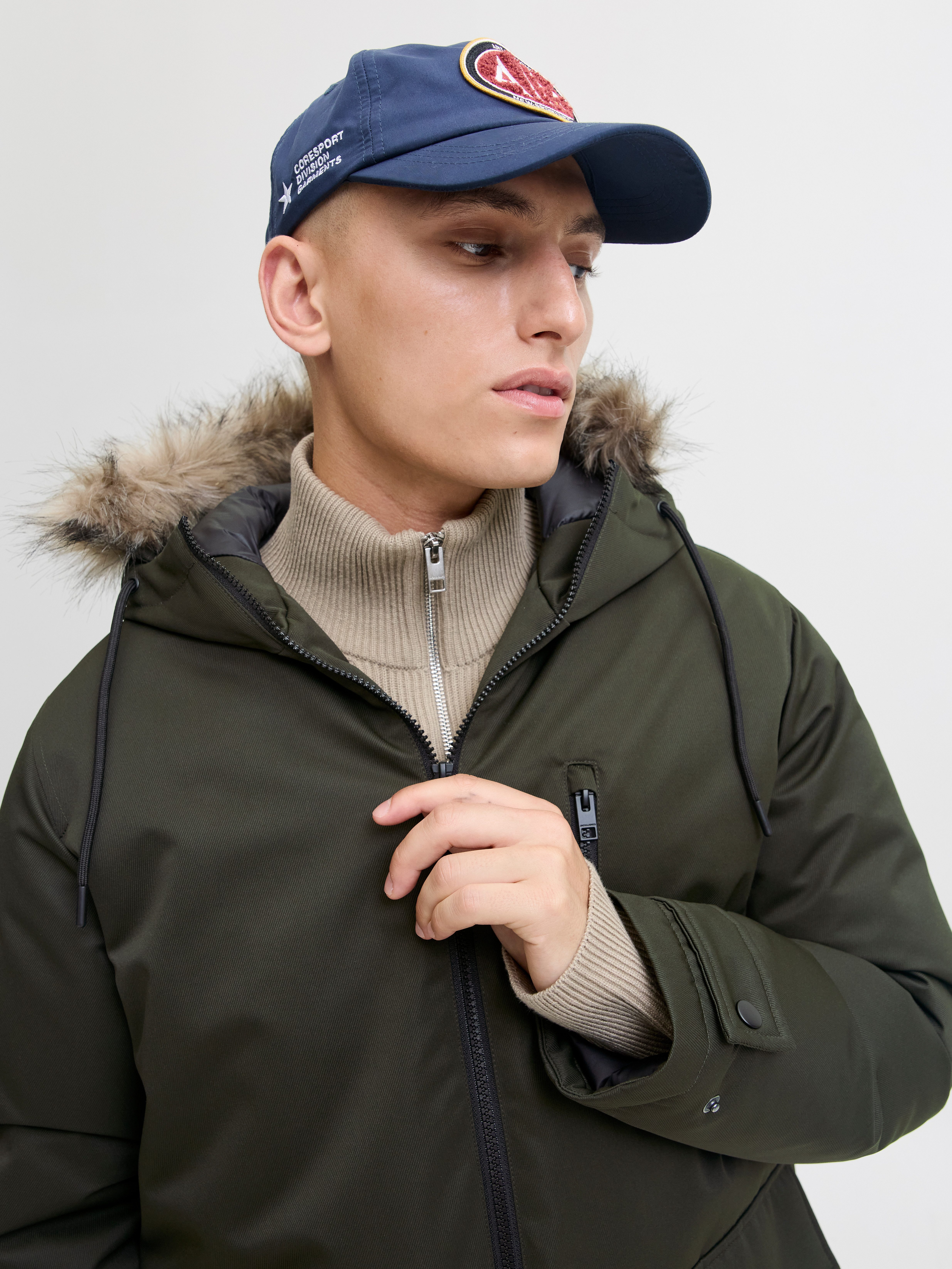 Jack & Jones Parka JJCHARLIE DETACHABLE FAUX FUR PARKA günstig online kaufen