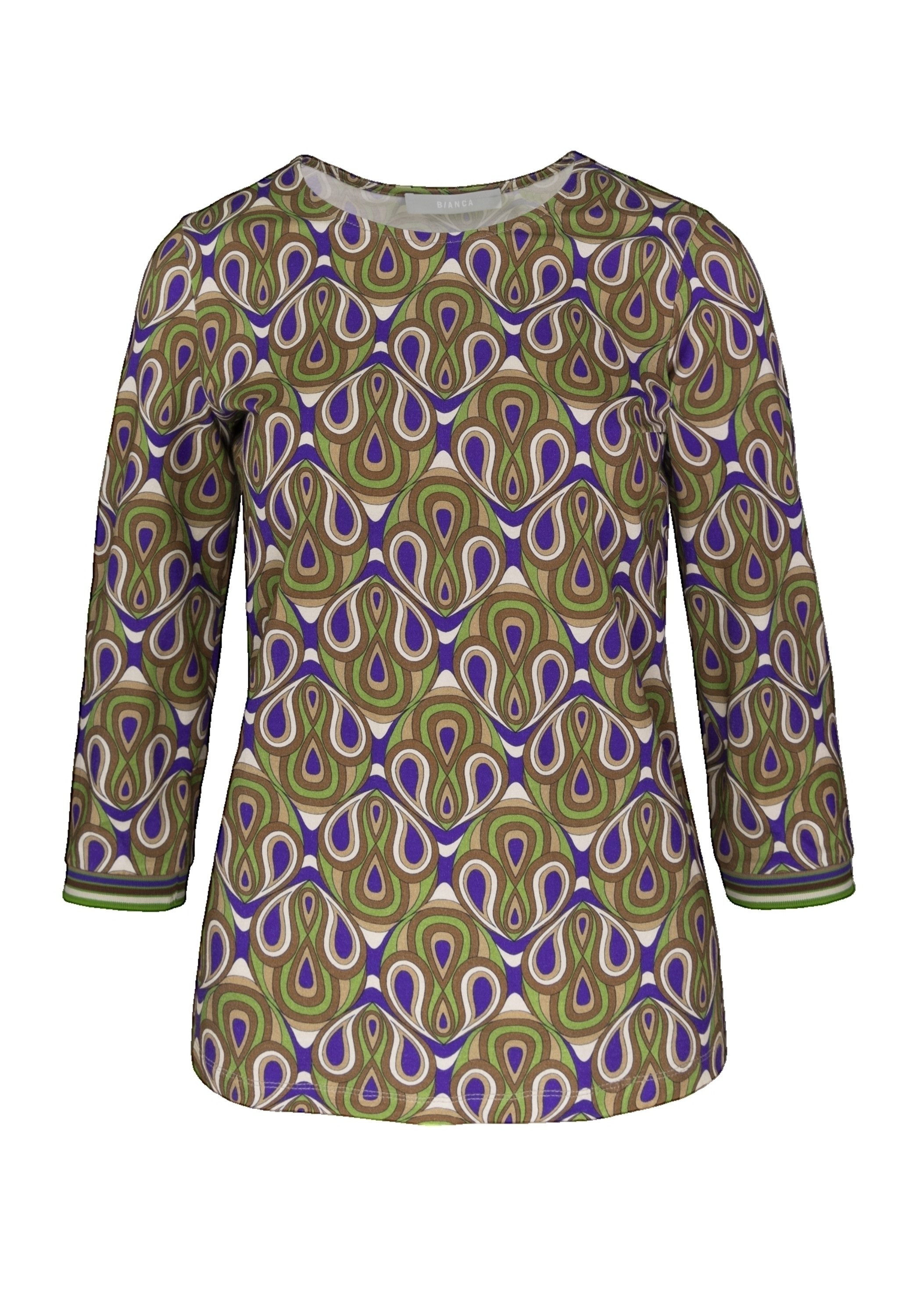 bianca Print-Shirt DINI aus coolem Allover-Print in Trendfarben