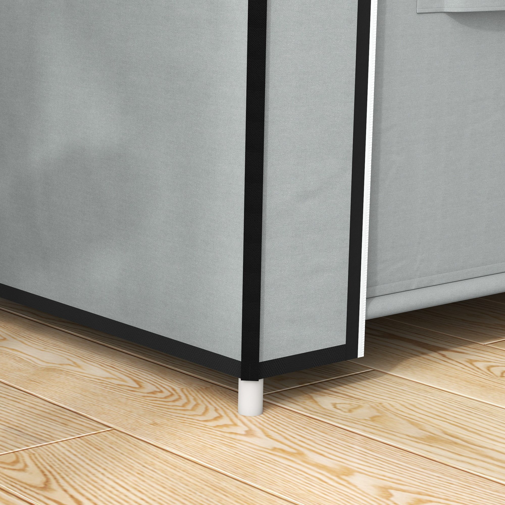 MC Star Stoffschrank Platzsparender Kleiderschrank mit 5 Fächern & Kleiders günstig online kaufen