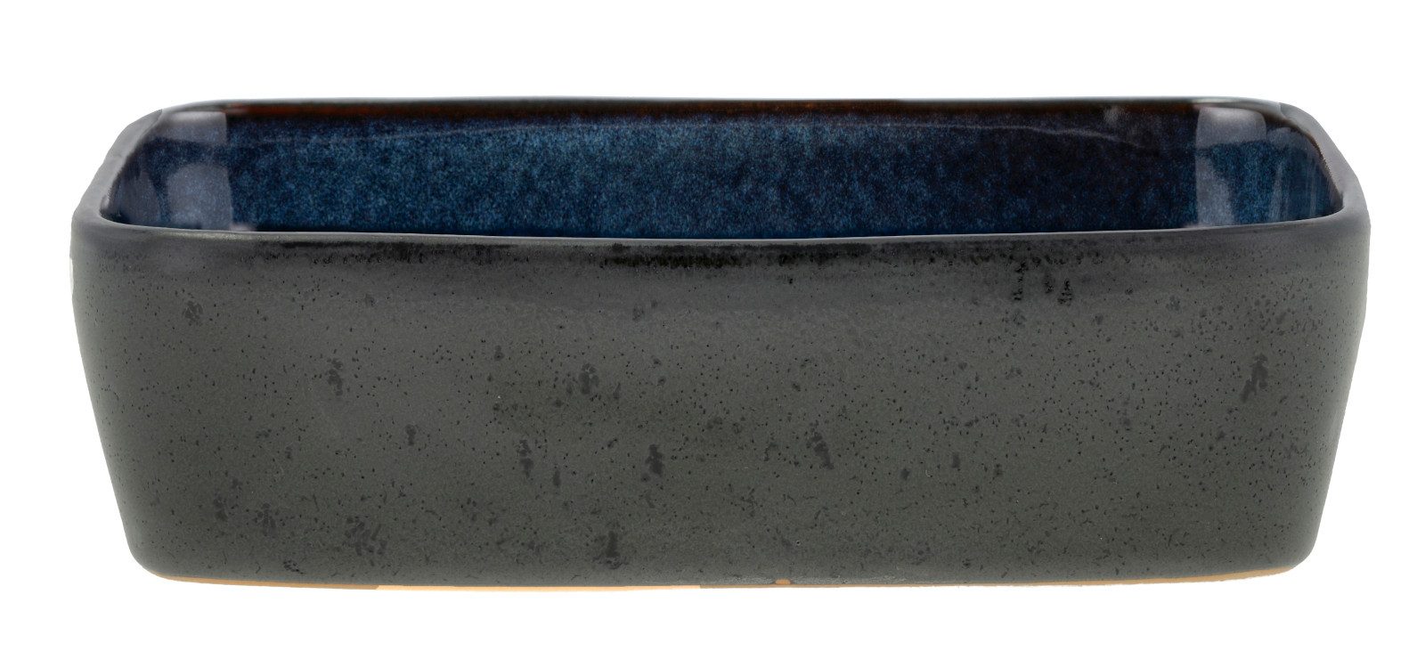 Bitz Auflaufform Auflaufform black/darkblue 19 x 14cm, Steinzeug, Auflaufform 19 x 14 cm Schwarz/Blau