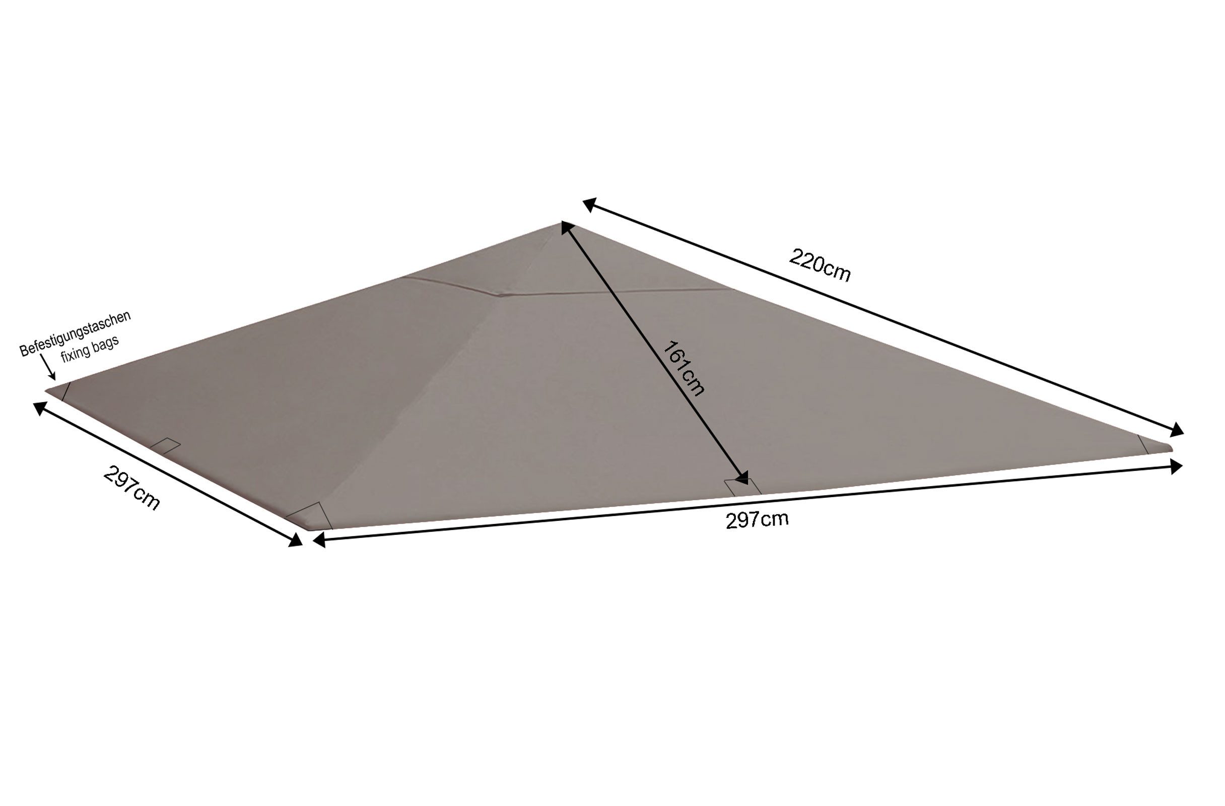 Quick Star Pavillon-Ersatzdach Ersatzdach und 2 günstig online kaufen