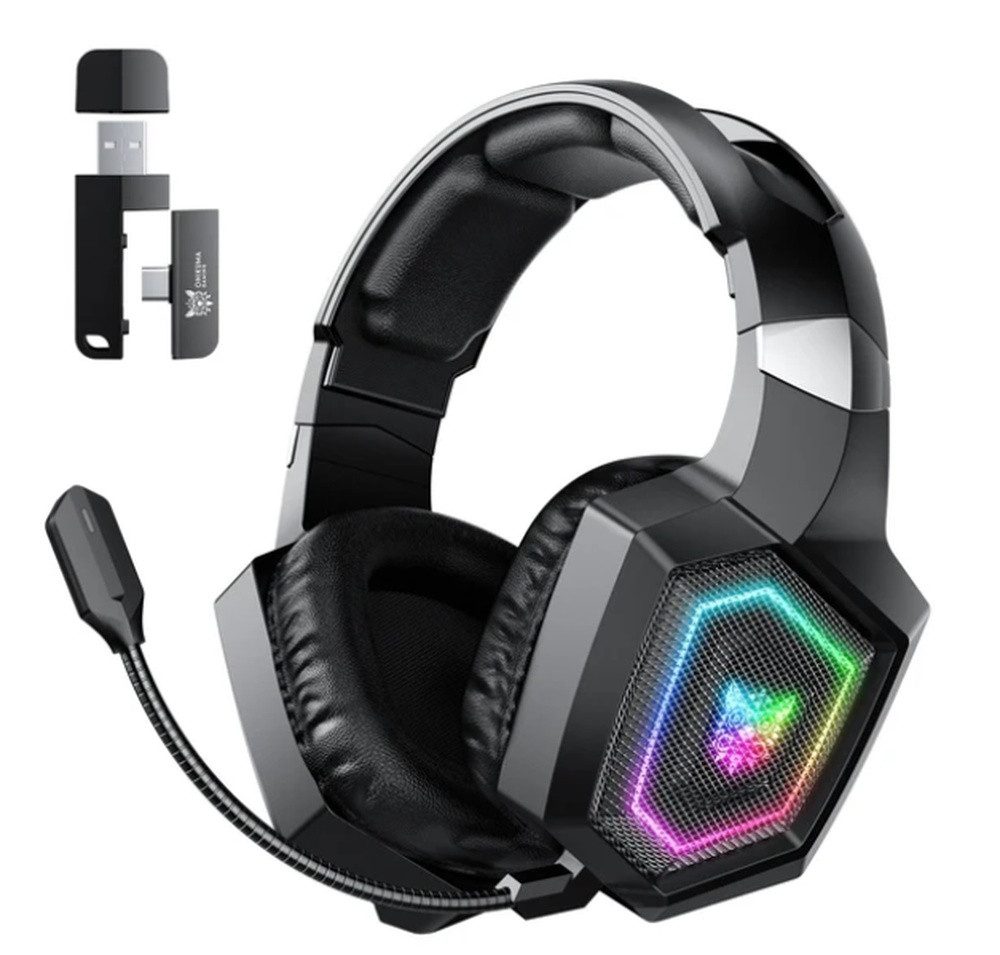 ONIKUMA ONIKUMA GT806 (2.4G+Bluetooth) Schwarzes GAMING-HEADSET wireless Kopfhörer