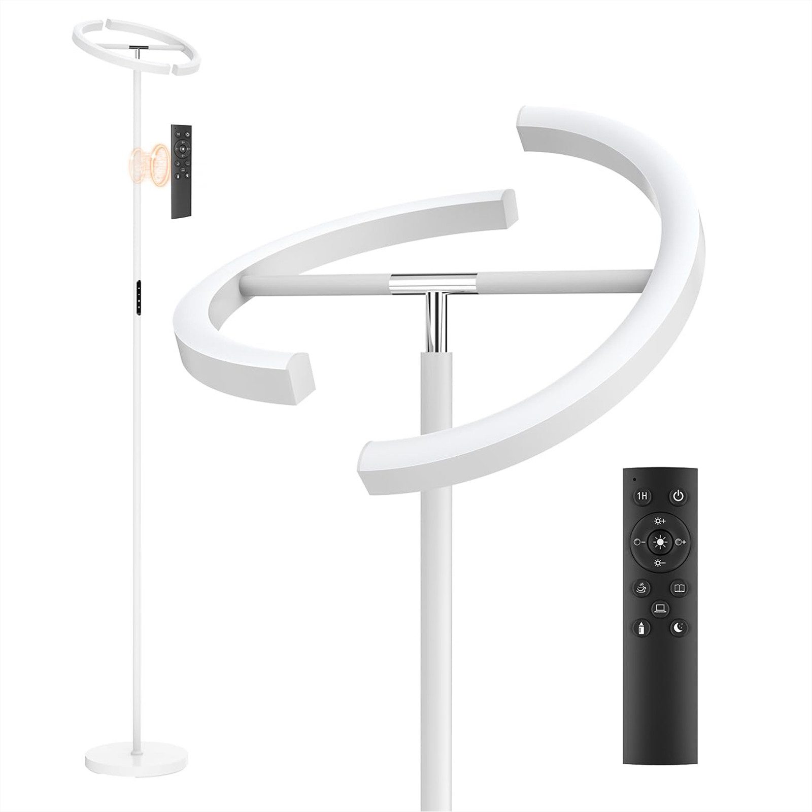 Stehlampe LED Dimmbar 20W Stehleuchte mit Fernbedienung