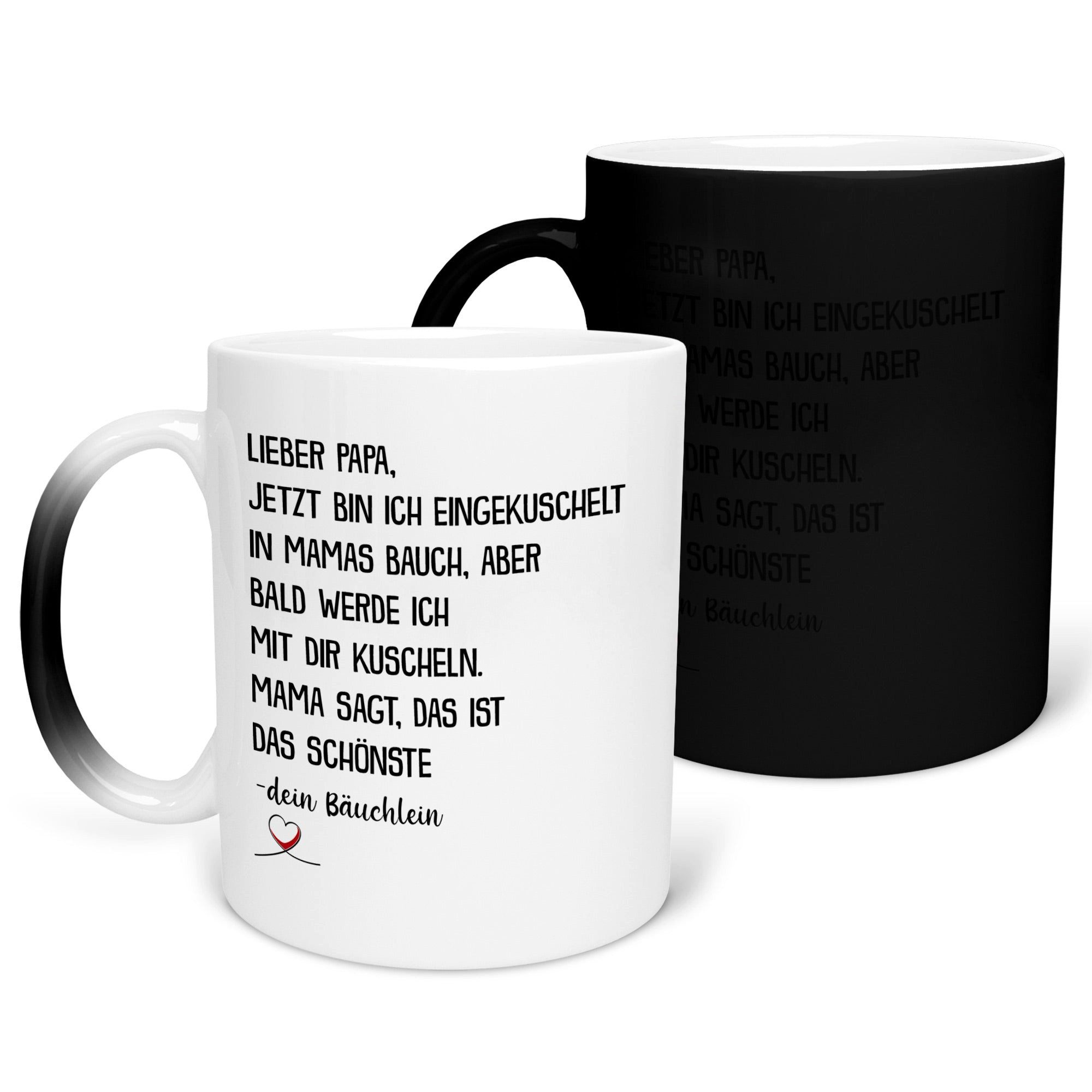 22Feels Tasse Du Wirst Papa Werdender Vater Geschenk Vatertag Schwangerschaft Männer, Keramik, FARBWECHSEL Zaubertasse, Made in Germany