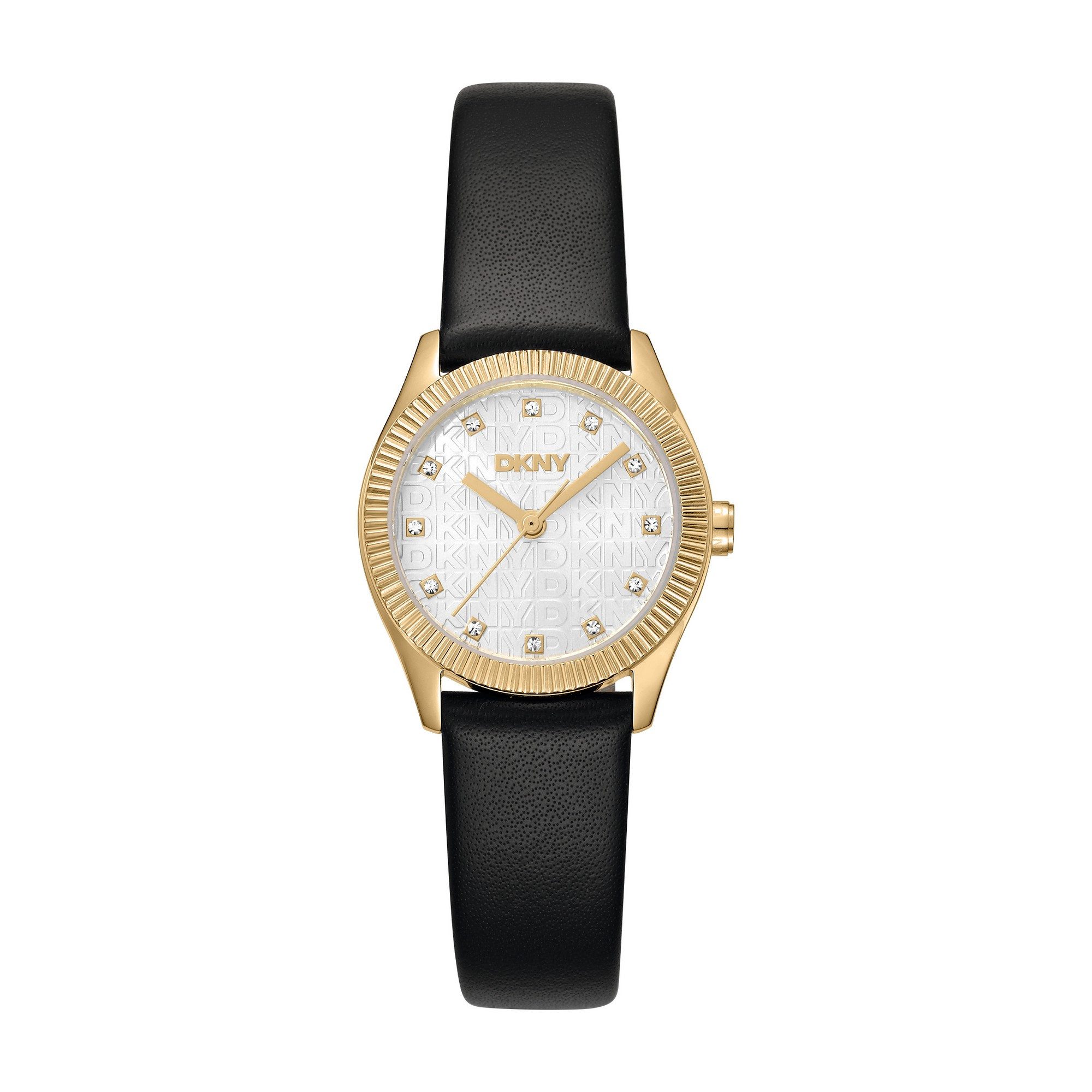 DKNY Quarzuhr Logo Watch Set DK1L126L0025, (Set, 2-tlg., mit Armband), Armbanduhr, Damenuhr, Lederarmband, Ideal auch als Geschenk, analog