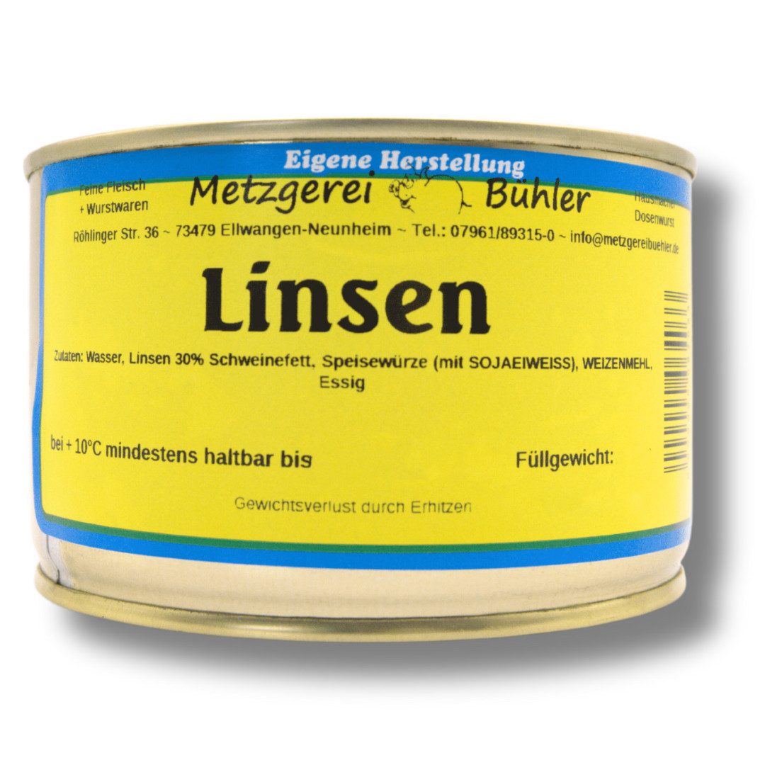 Metzgerei Bühler Fertiggericht Linseneintopf mit Essig, 1 x 800 g