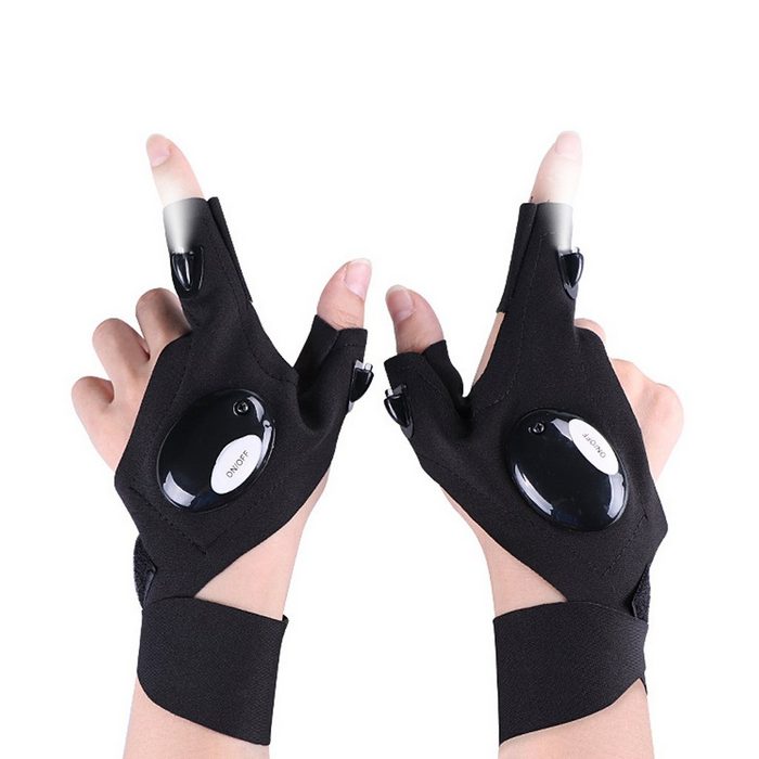 Lamon Taschenlampe LED-Taschenlampe Handschuhe mit Led Licht Gadgets für Männer Angelzubehör
