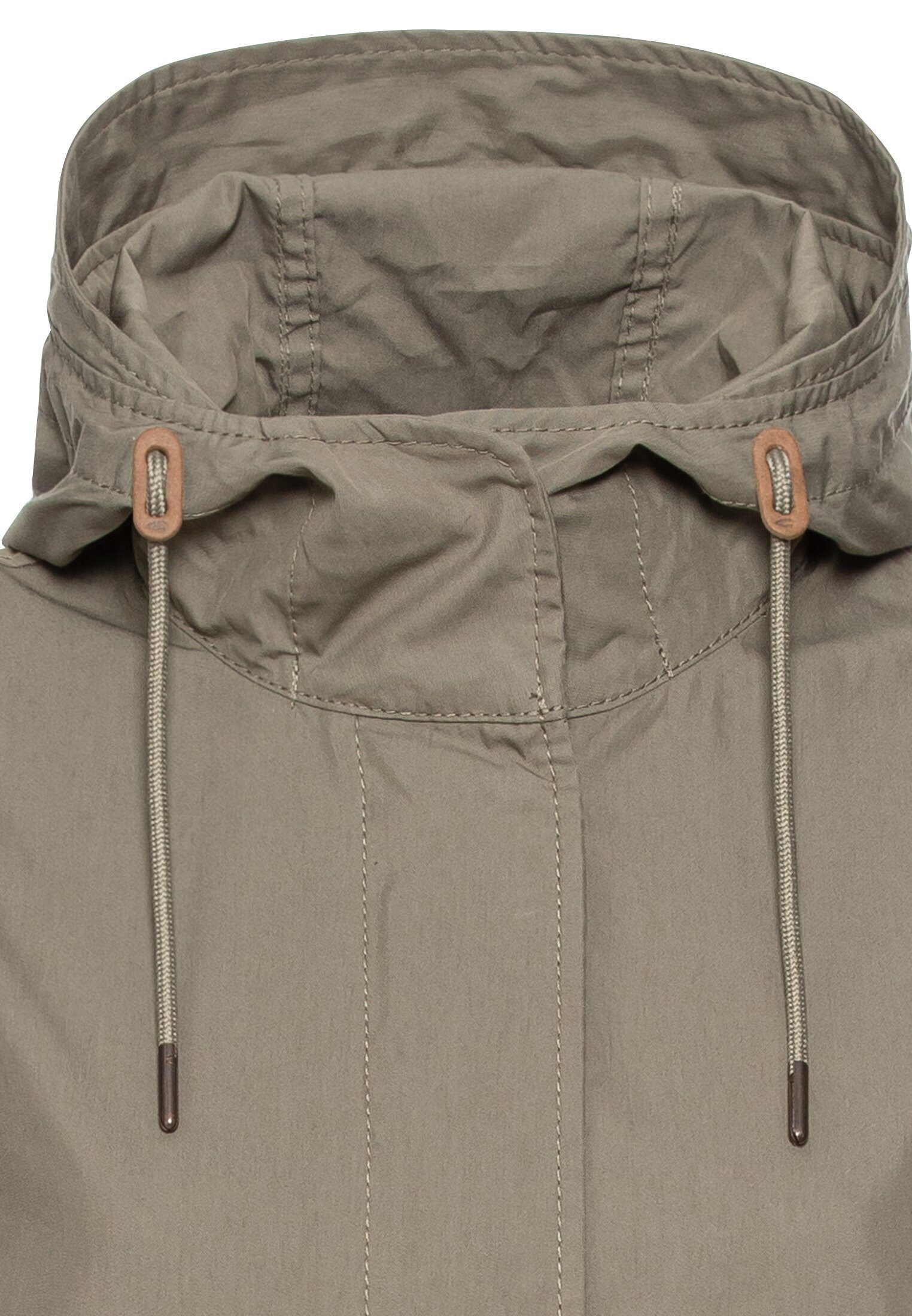camel active Parka Langer Parka aus einem Organic Cotton Mix