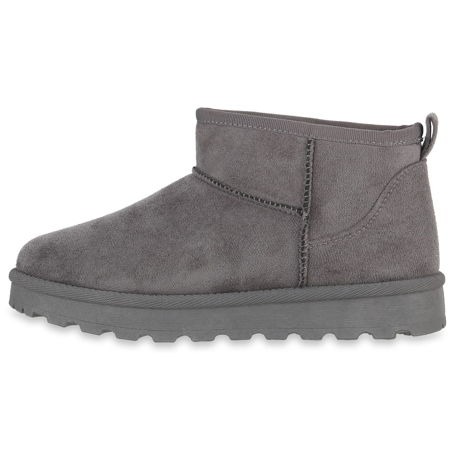 VAN HILL 841491 Winterstiefelette Damen Warm Gefüttert Winter Boots Stiefeletten Profil-Sohle