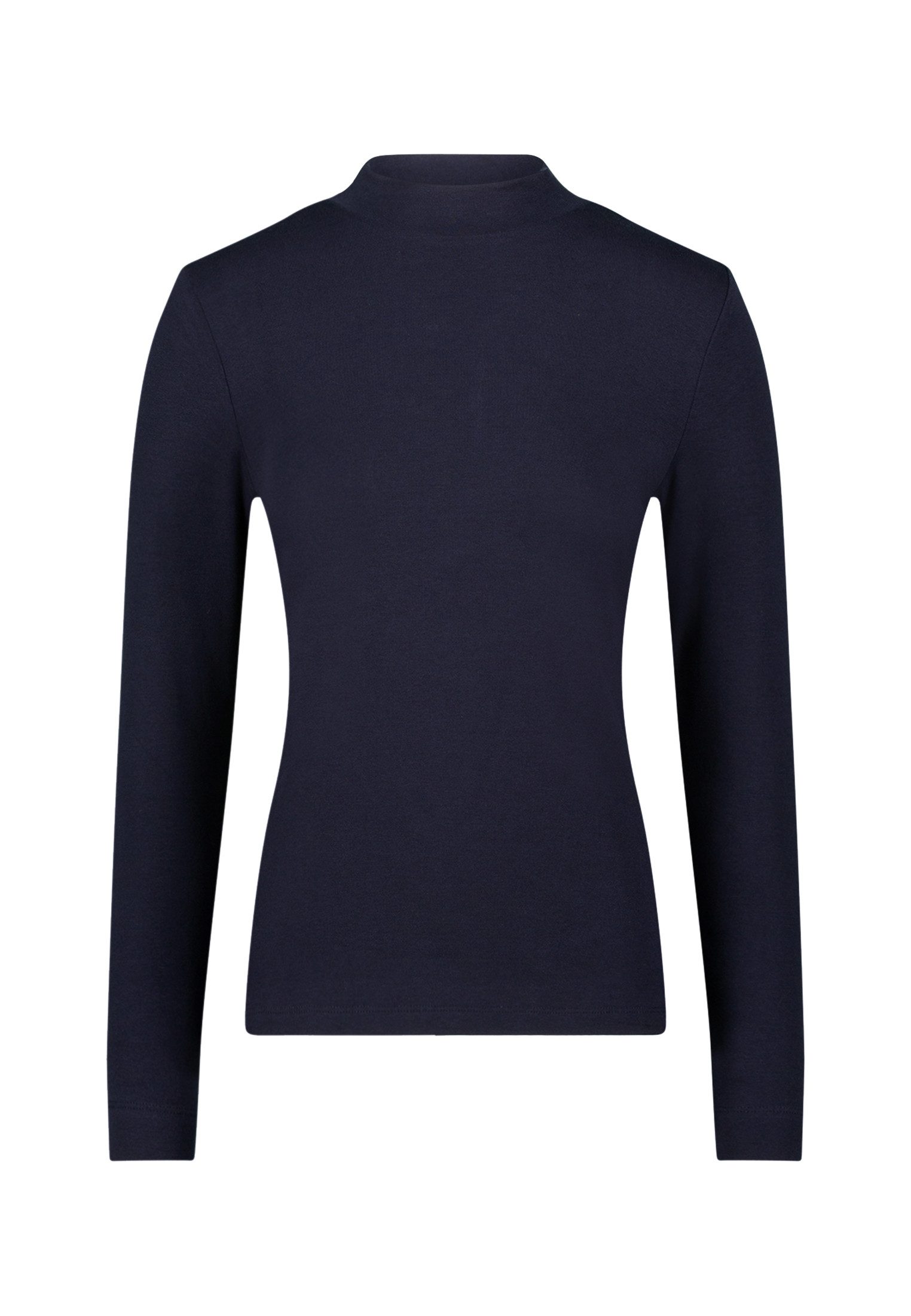 Zero Kurzarmshirt Damen mit Stehkragen (1-tlg) Plain/ohne Details