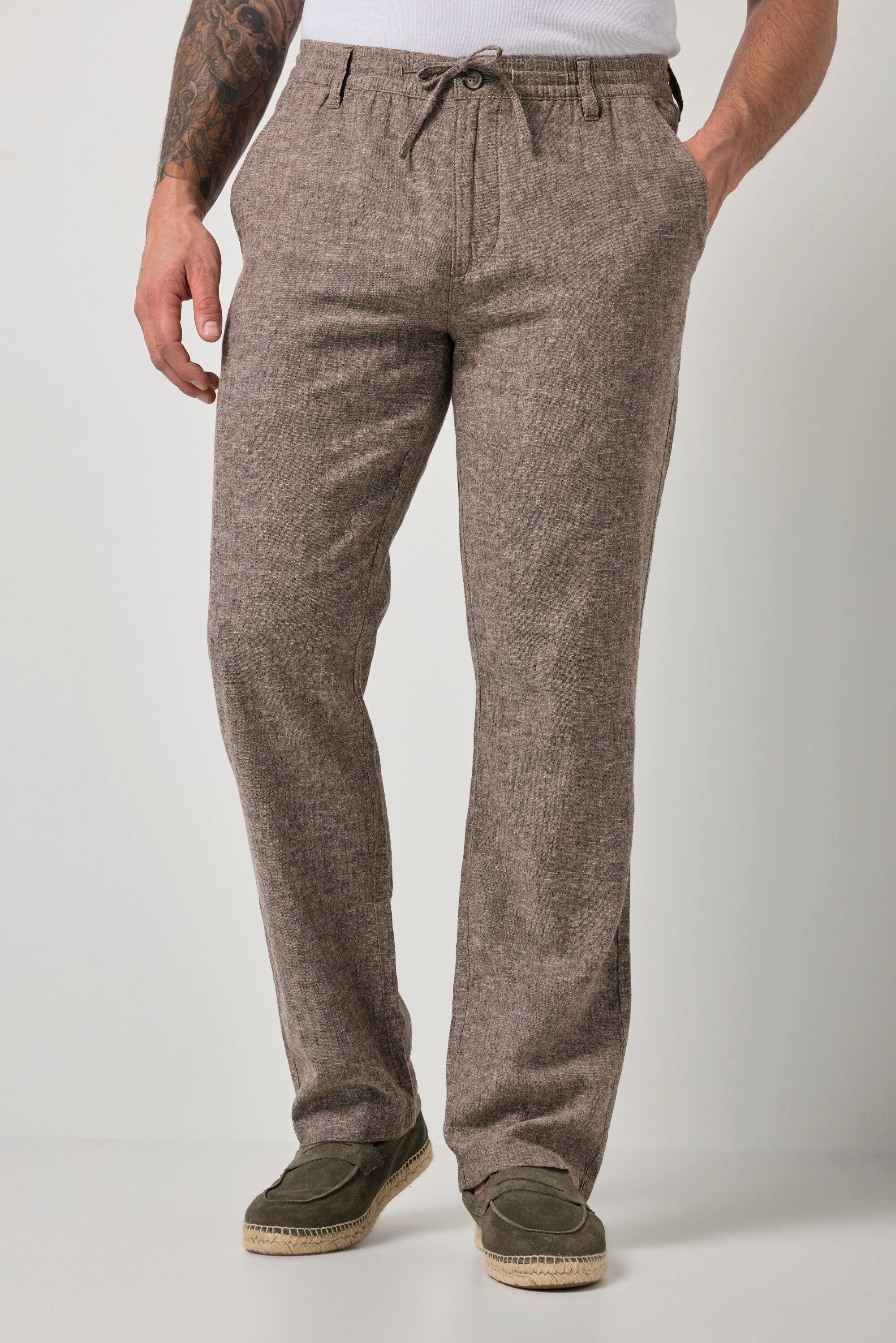 JP1880 Schlupfhose Leinenmix-Hose Schlupfbund bis 72