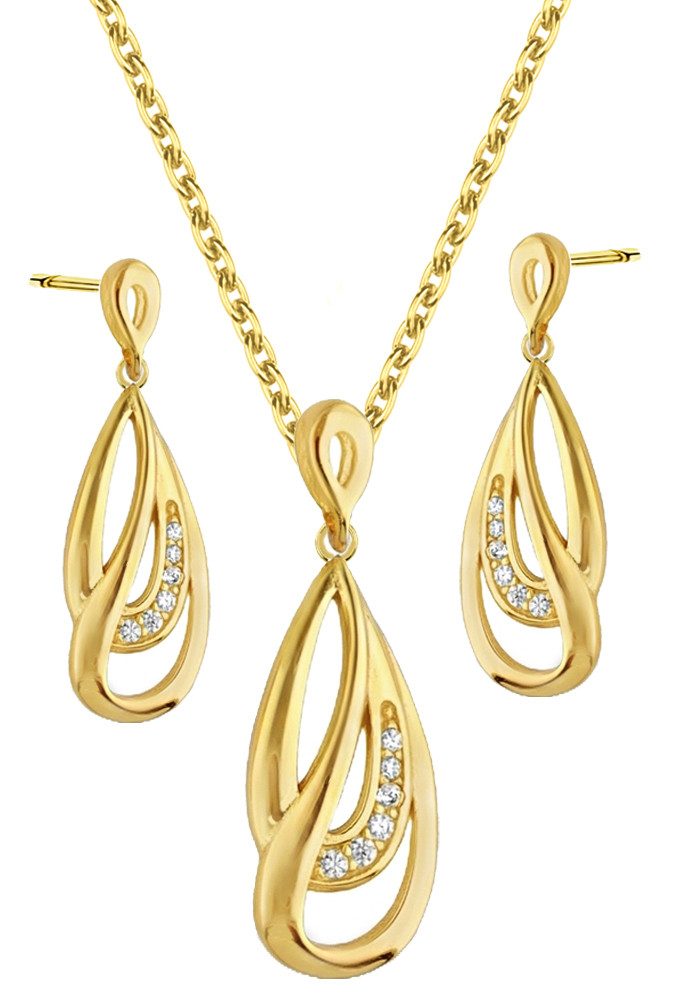Limana Schmuckset 925 Silber gold vergoldet günstig online kaufen