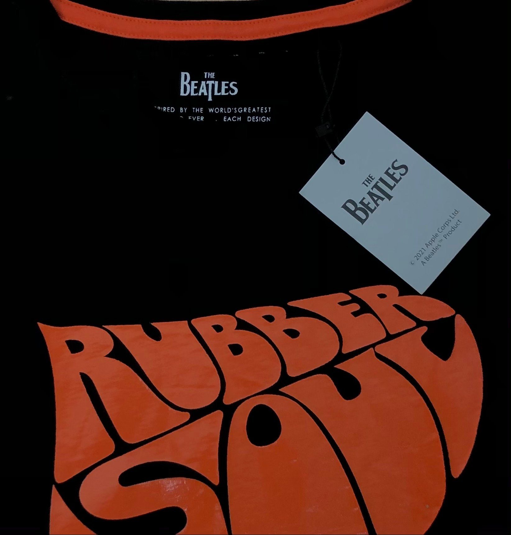 The Beatles T-Shirt (Stück, Stück) Soul"/GOTS Frontprint mit 1-tlg., "Rubber